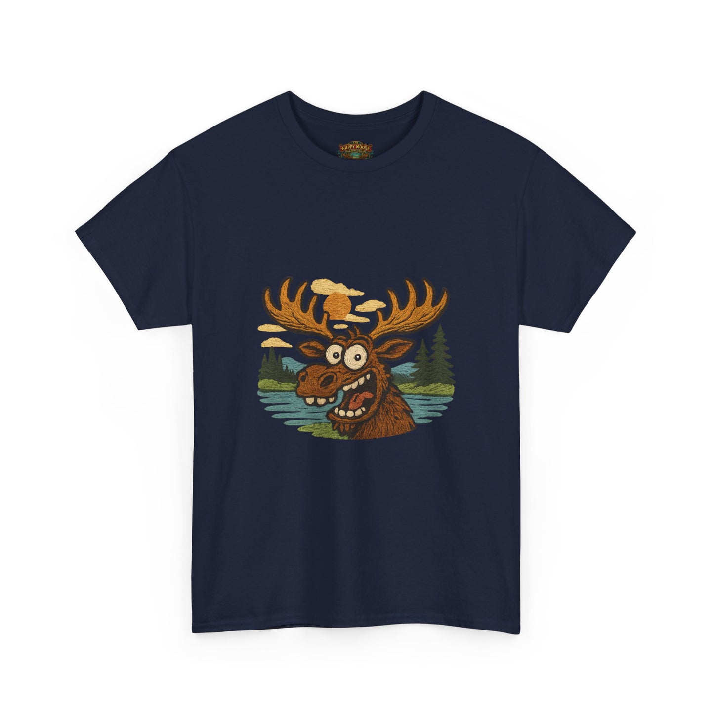 Moose Lake Graphic Tee — Funny Woodland Moose T-Shirt