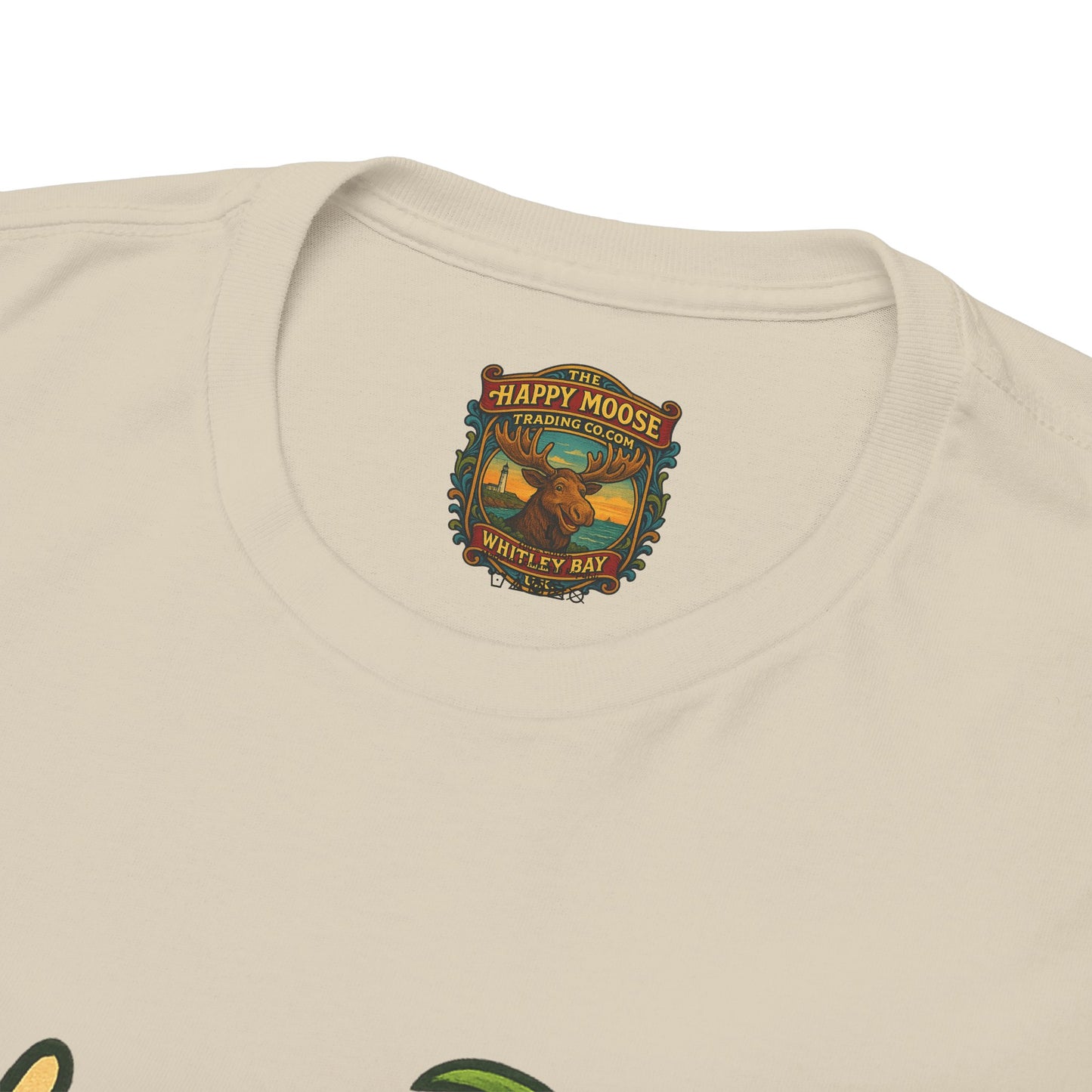 Moose Beach Vacation T-Shirt — Relaxing Tropical Moose Graphic Tee