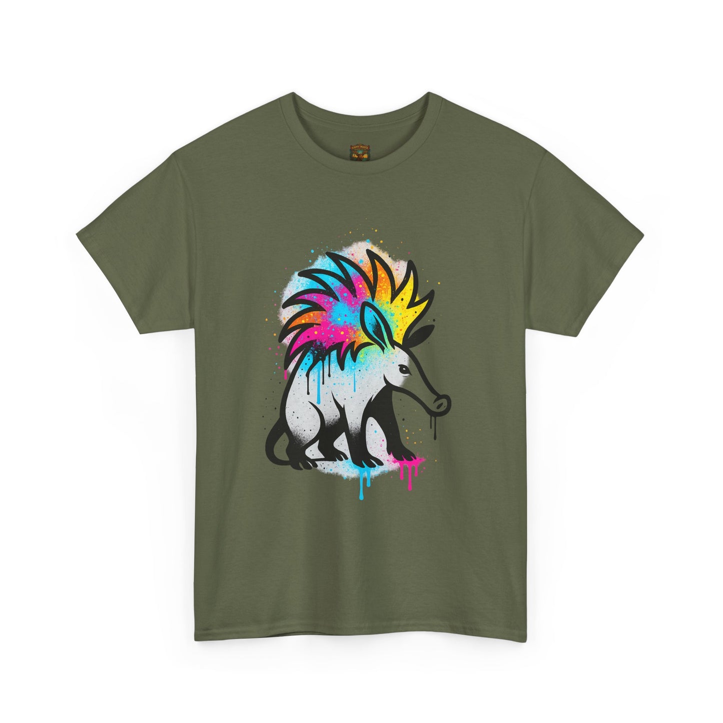 Porcupine Graffiti T-Shirt — Colorful Street Art Animal Tee