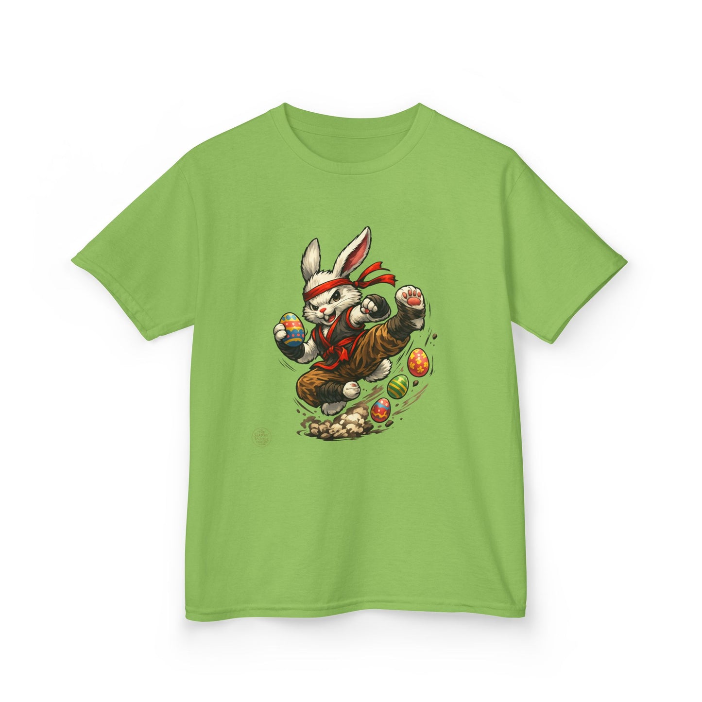 Kids Tee — Playful Easter Bunny with Colorful Eggs