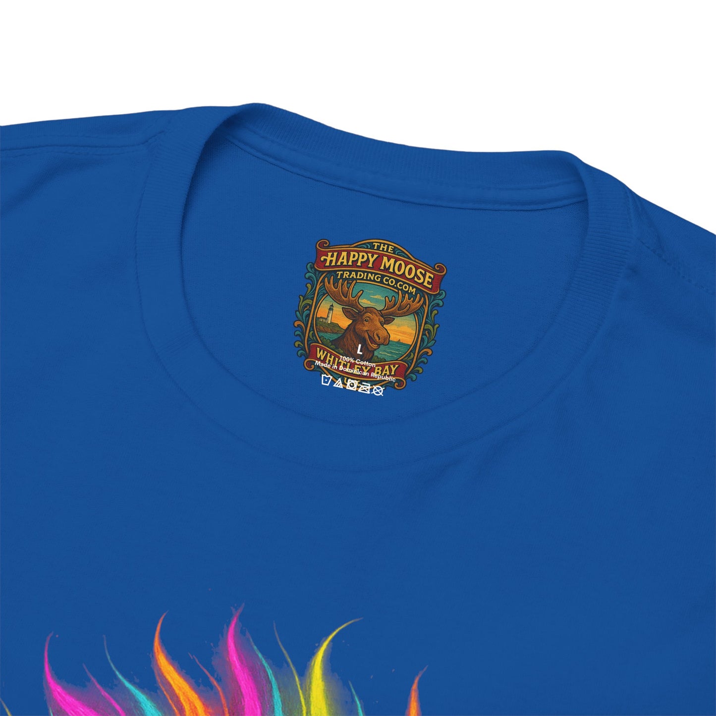 Colorful Highland Cow T-Shirt — Vibrant Rainbow Yak Graphic Tee