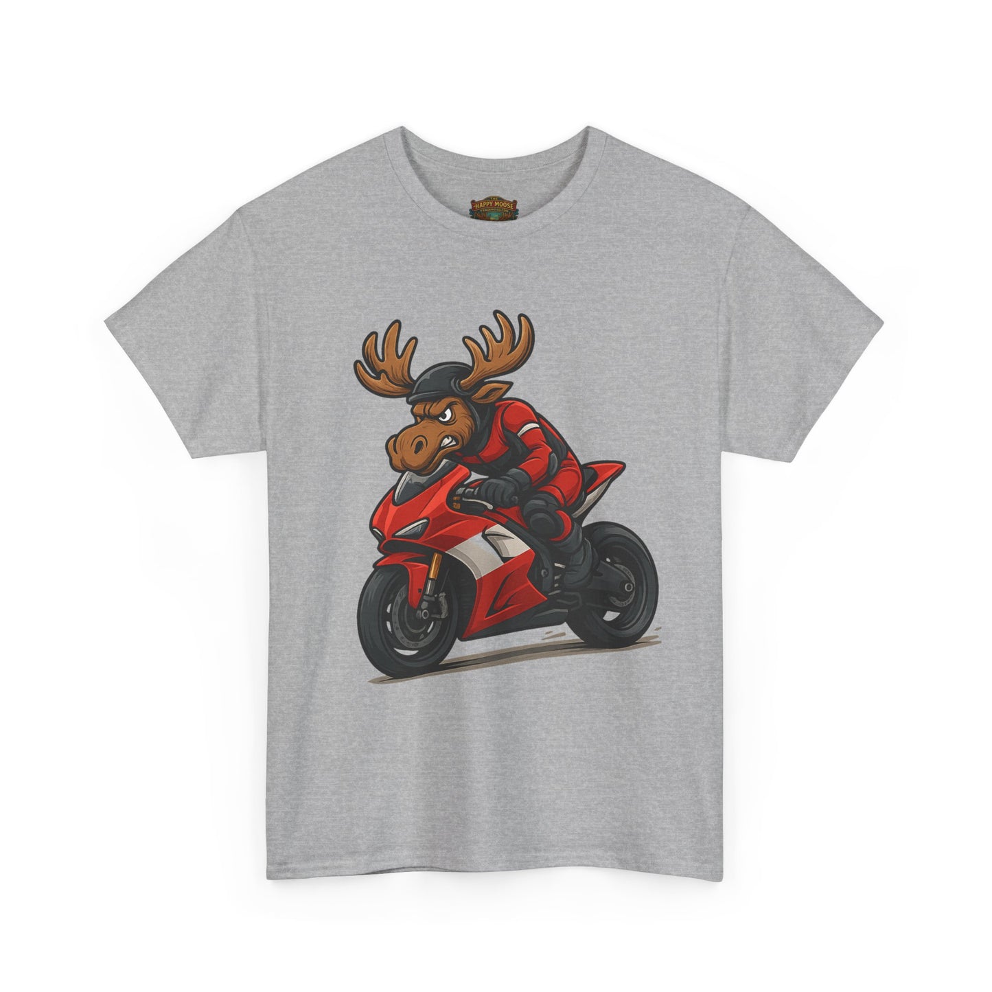 Motorcycle Moose T-Shirt — Funny Biker Graphic Tee