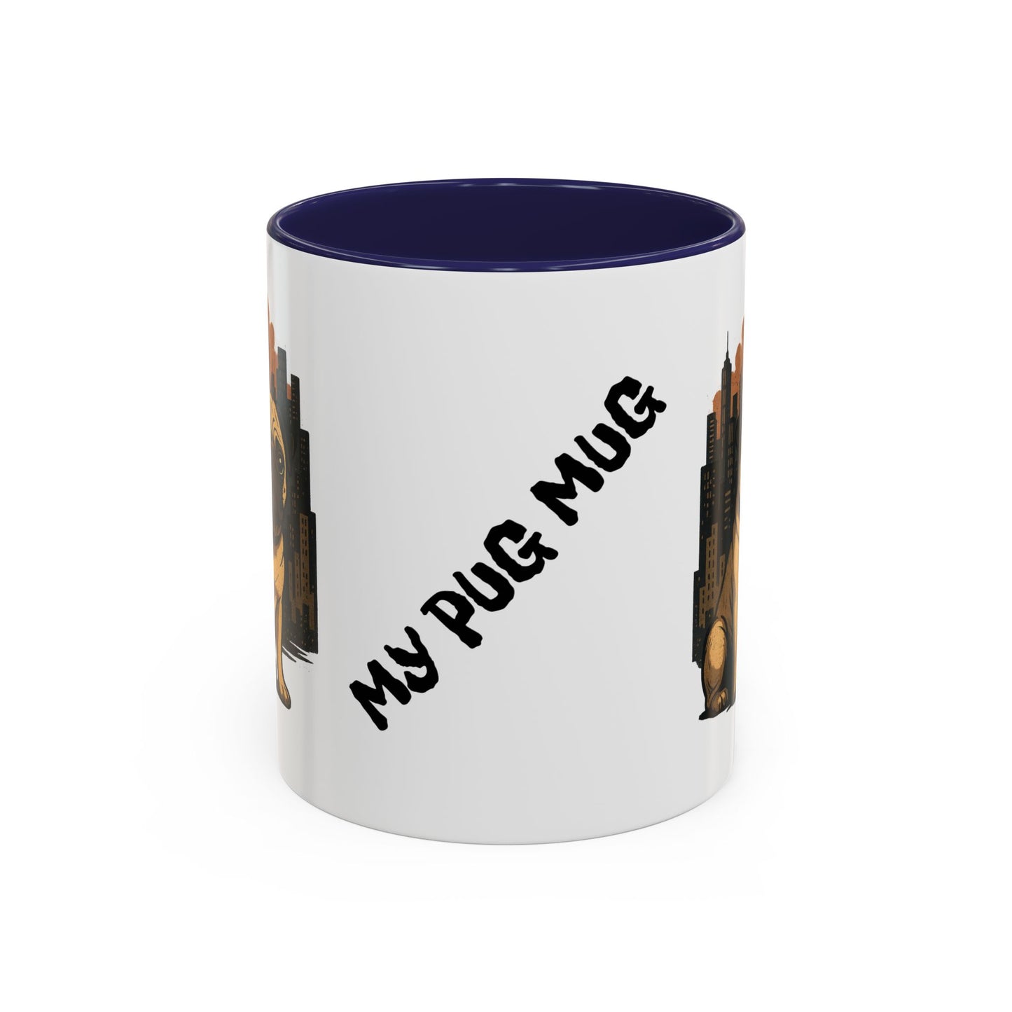 My Pug Mug Coffee Mug — Rustic Mountain Sunset Design