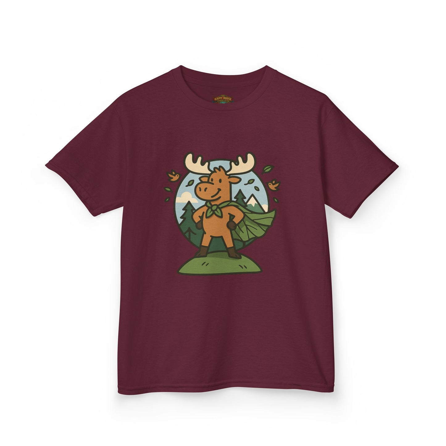 Kids Moose Graphic Tee — Cute Woodland Animal Shirt for Children