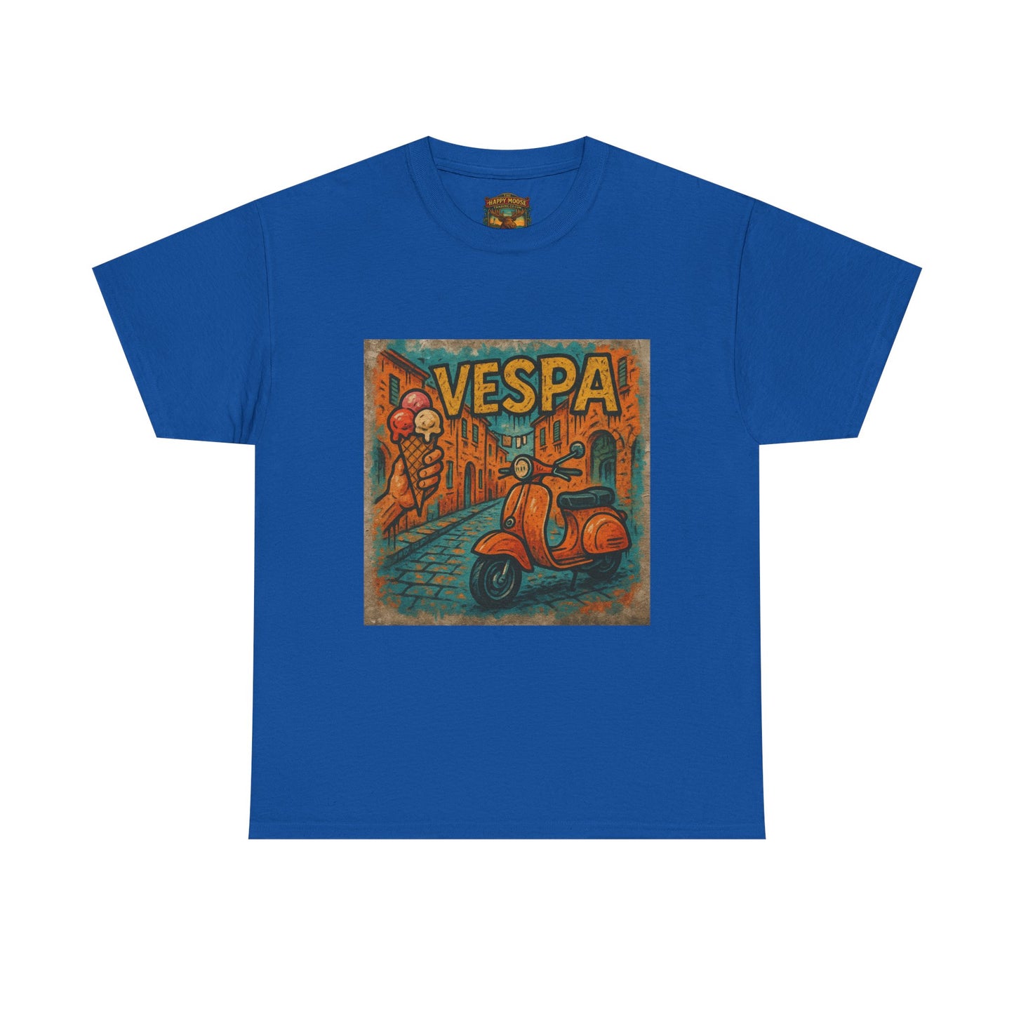 Vintage Scooter Gelato Tee| Vespa Ice Cream Italy T-Shirt