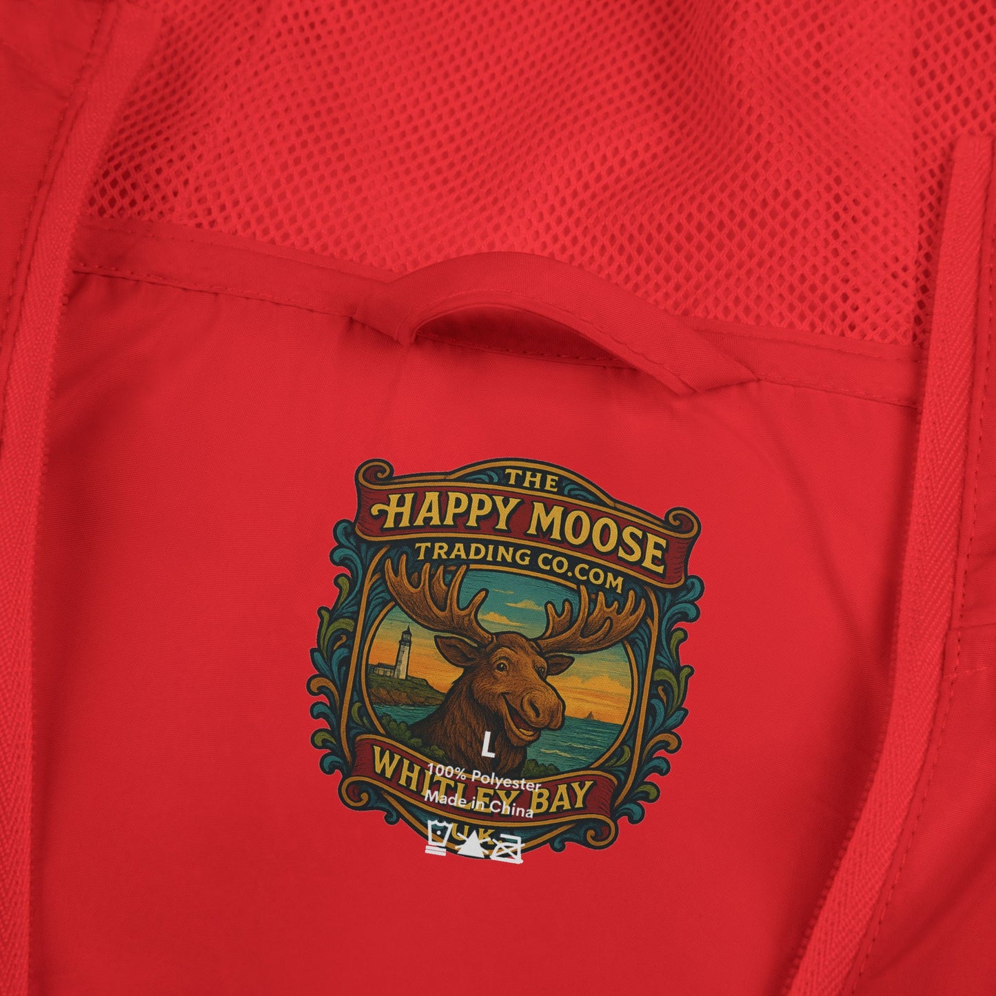 Windbreaker Jacket — Green Crest Emblem Hooded Windbreaker