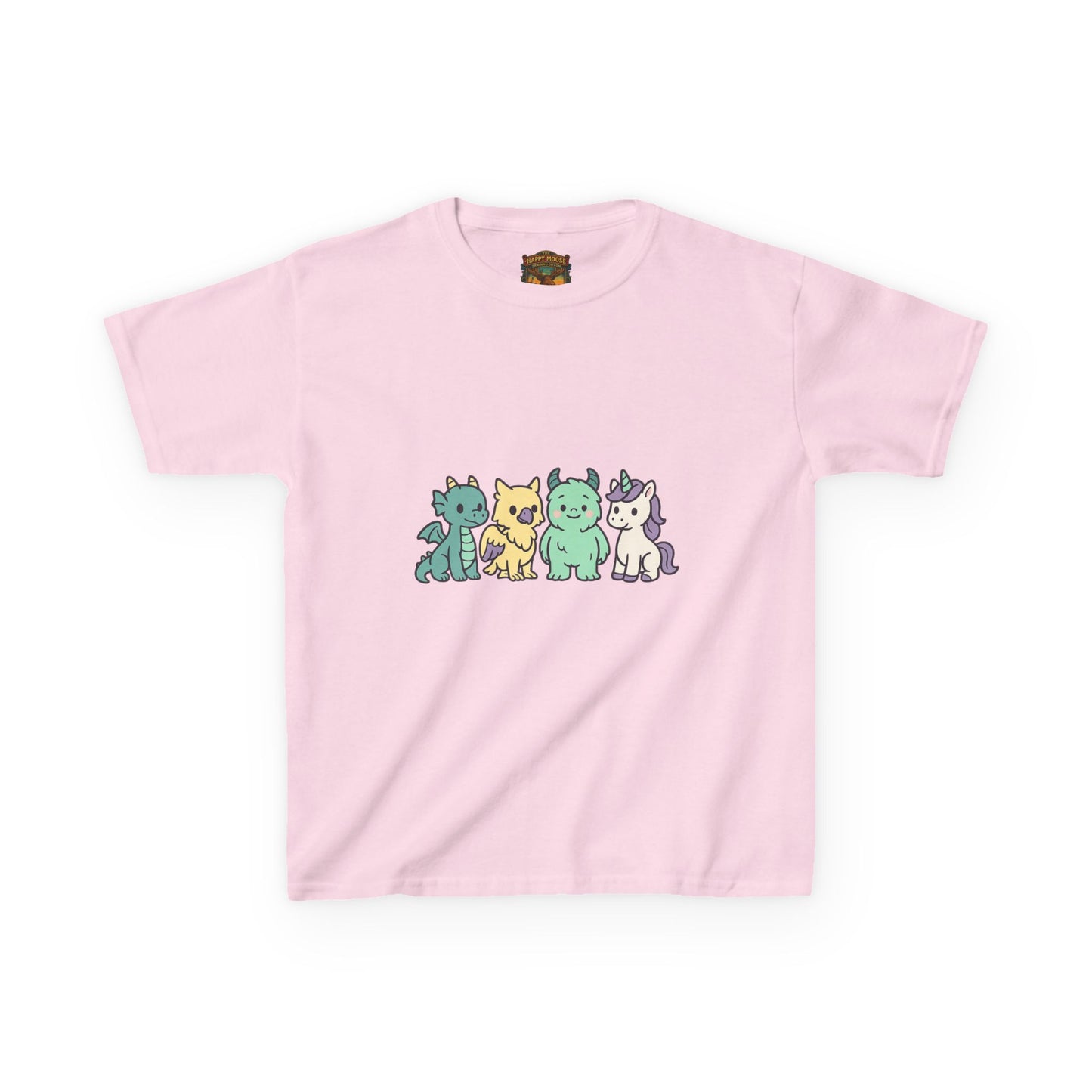 Kids Cat Crew T‑Shirt — Cute Pastel Kittens Graphic Tee for Children