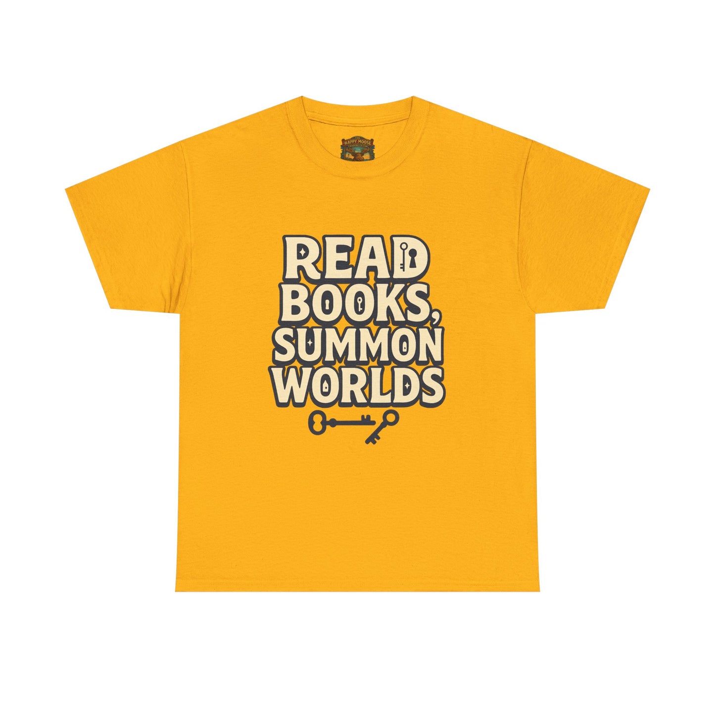 Read Books Summon Worlds T-Shirt — Literary Fantasy Book Lover Tee