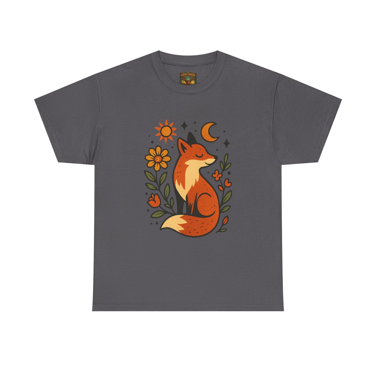 Fox Illustration T-Shirt | Cute Woodland Animal Tee
