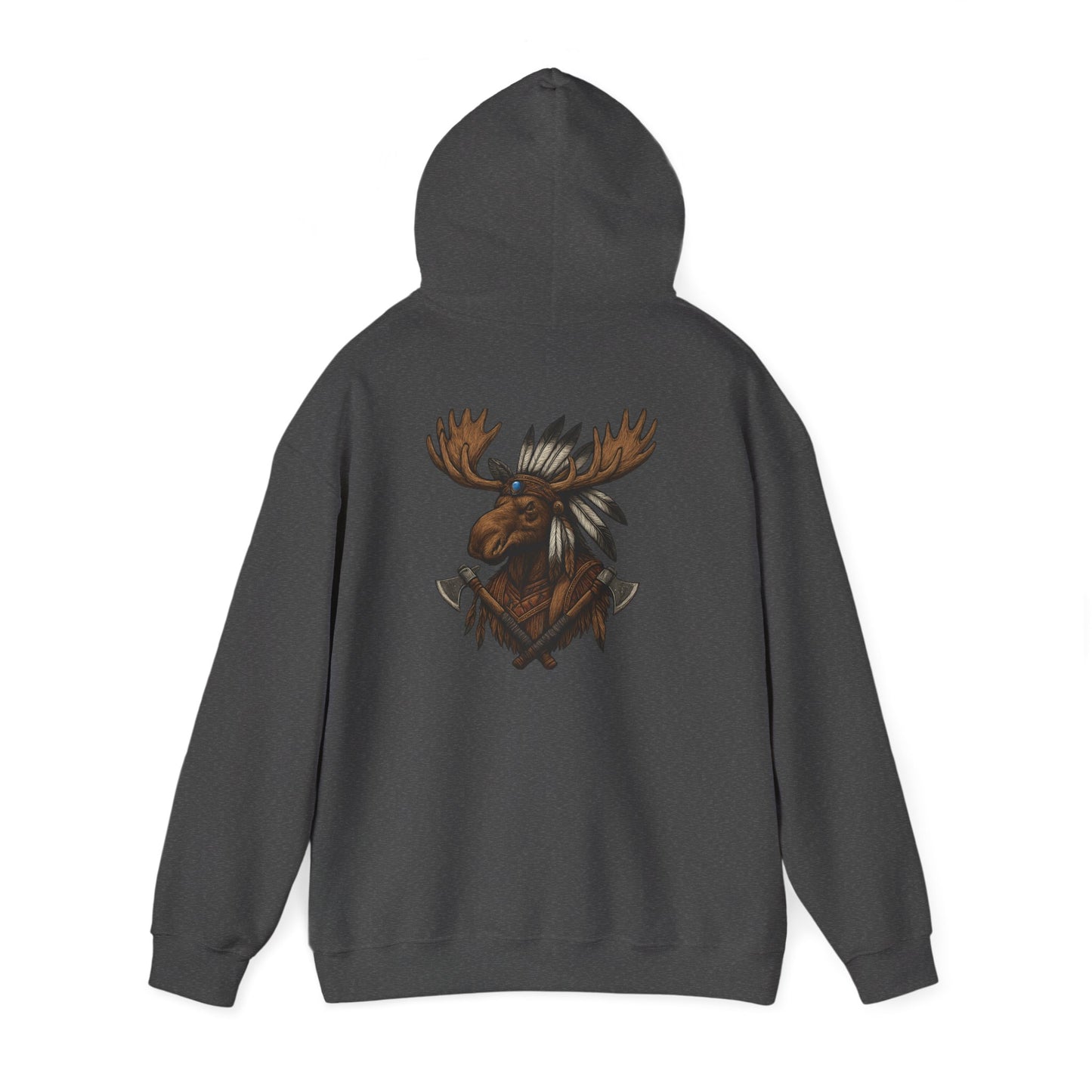 Indian Warrior Moose Hoodie