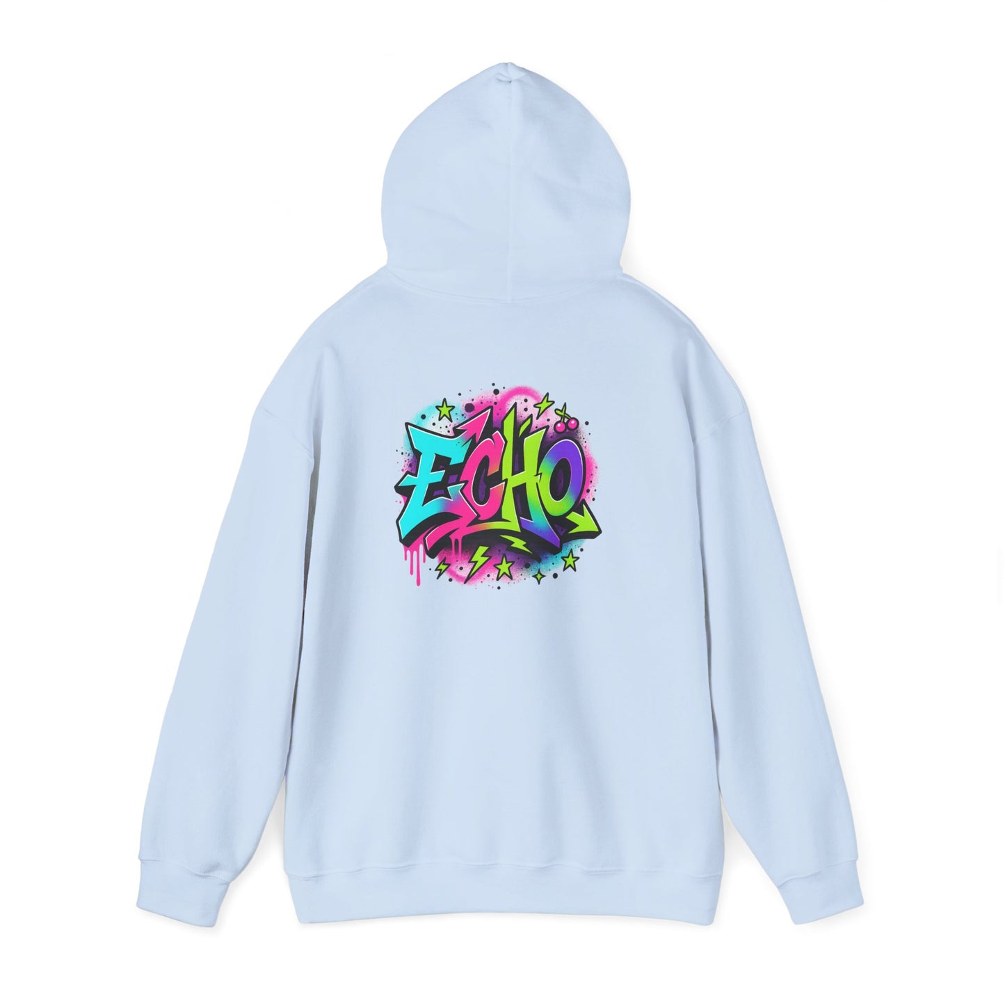Echo Graffiti Hoodie — Colorful Street Art Pullover
