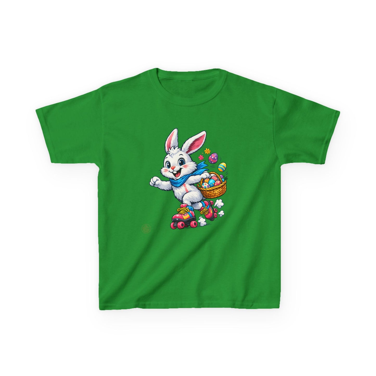 Kids Easter Bunny T-Shirt — Bunny with Easter Eggs Basket