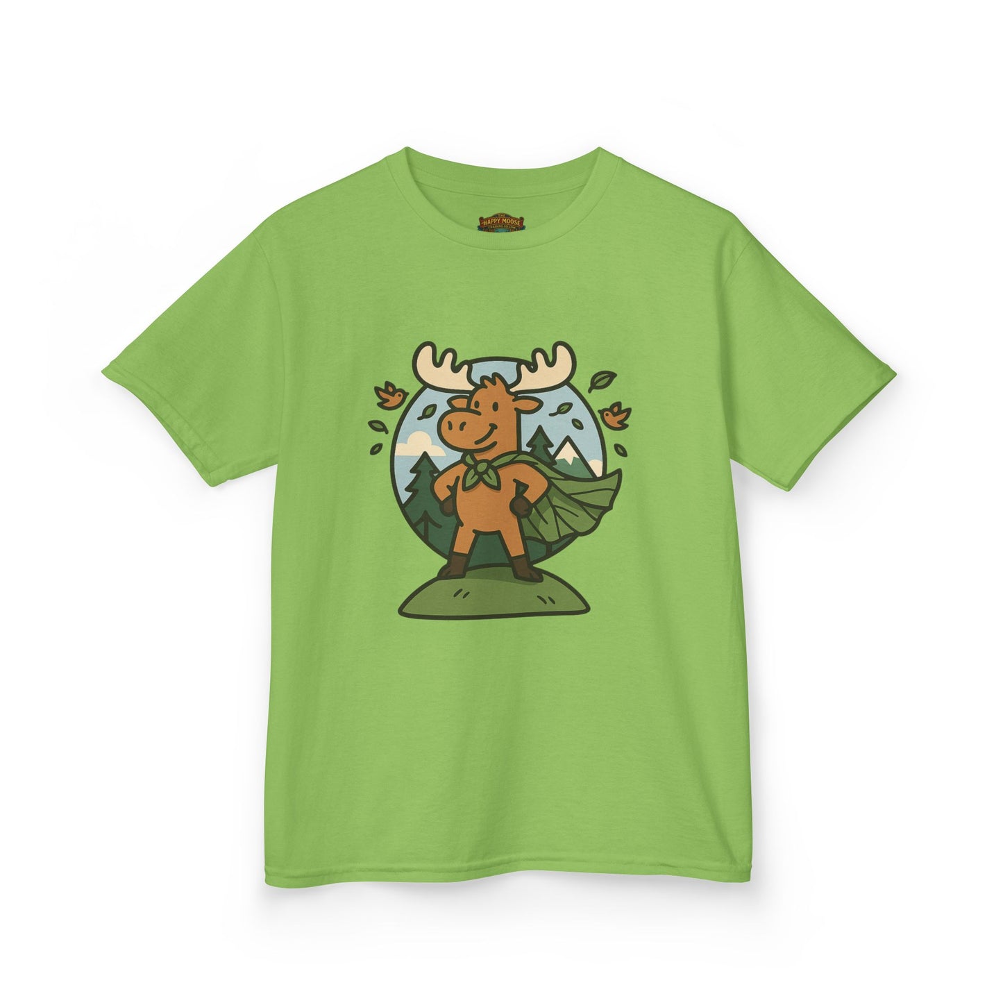 Kids Moose Graphic Tee — Cute Woodland Animal Shirt for Children
