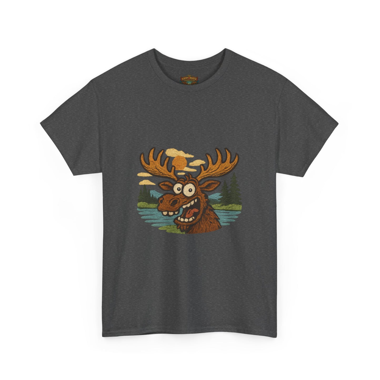 Moose Lake Graphic Tee — Funny Woodland Moose T-Shirt