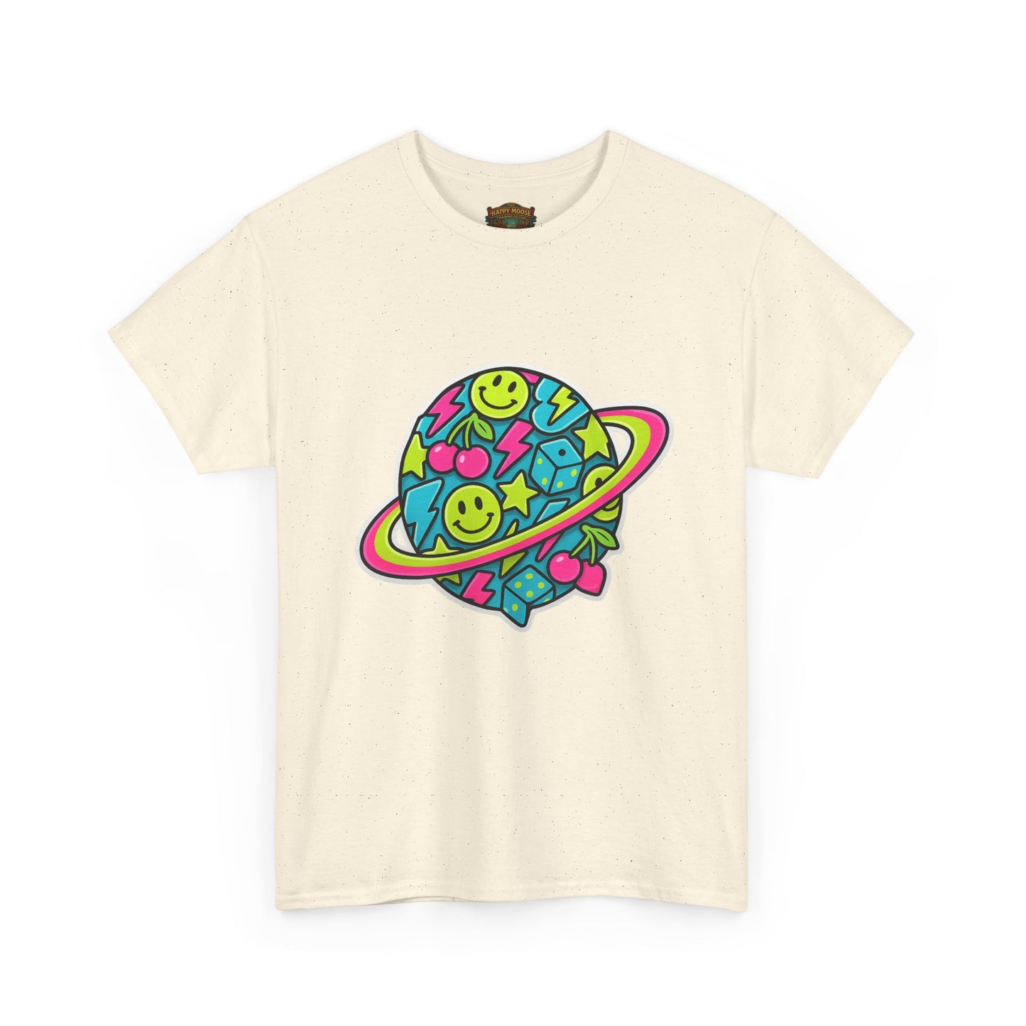 Smiley Planet T-Shirt | Space Cute Graphic Tee