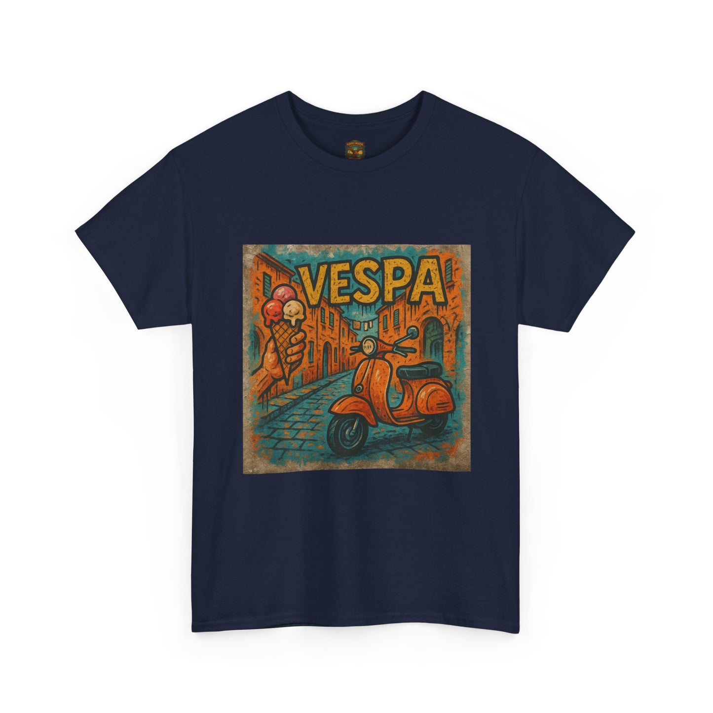 Vintage Scooter Gelato Tee| Vespa Ice Cream Italy T-Shirt
