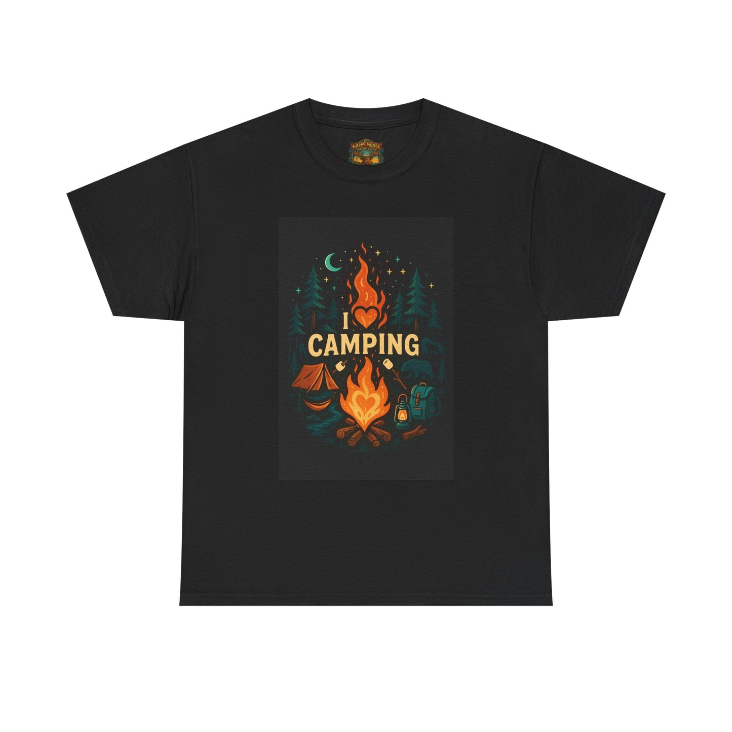 Camping Campfire Graphic Tee | Outdoor Adventure Shirt
