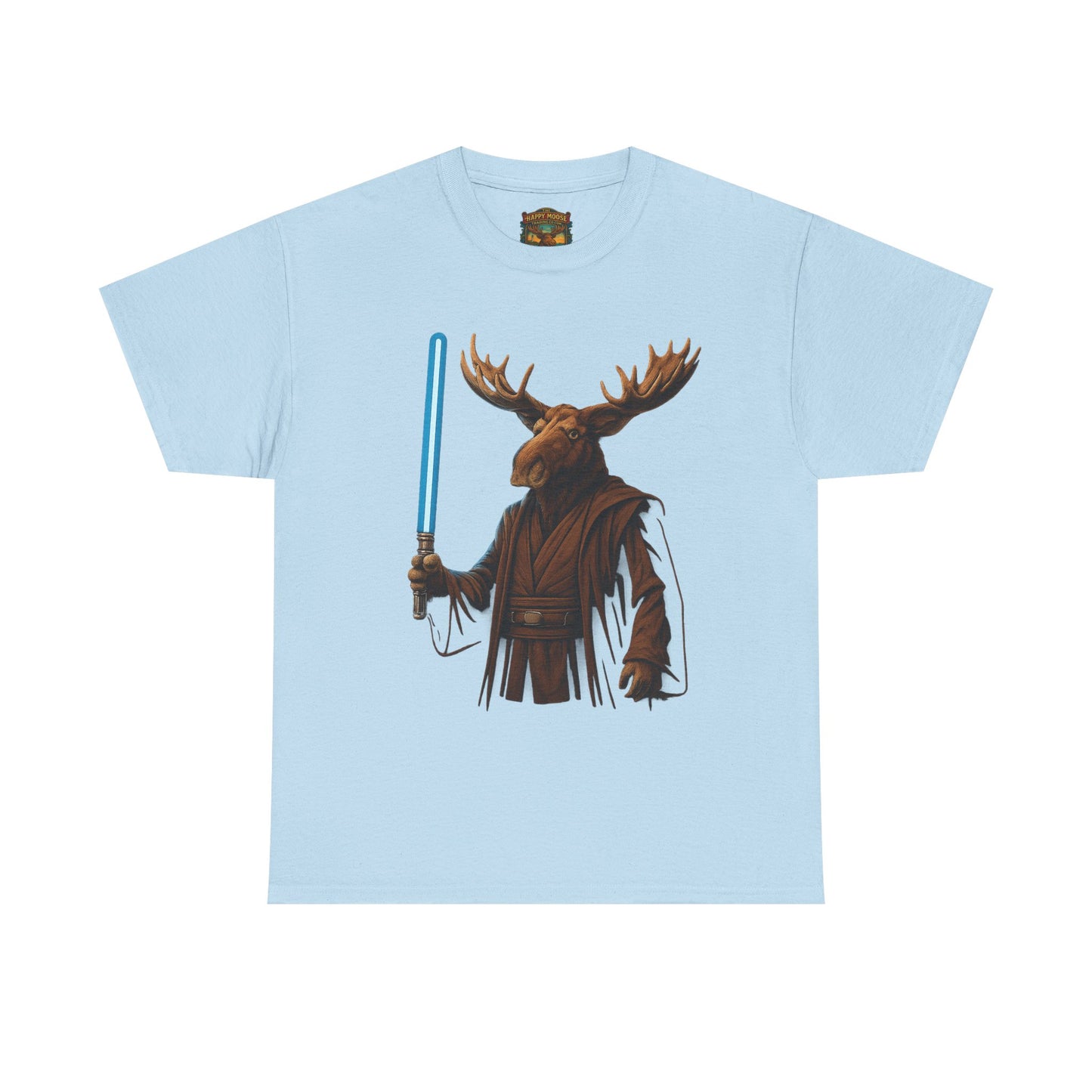 Moose Wars T‑Shirt — Funny Star Wars Inspired Moose with Lightsaber