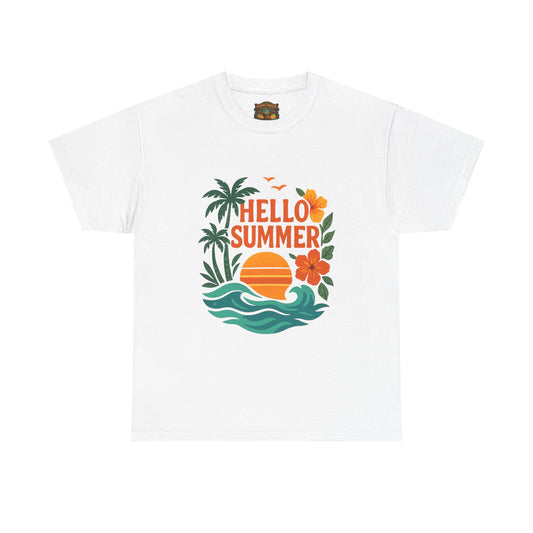 Hello Summer T-Shirt | Hello Summer Graphic Tee, Summer Slogan Shirt
