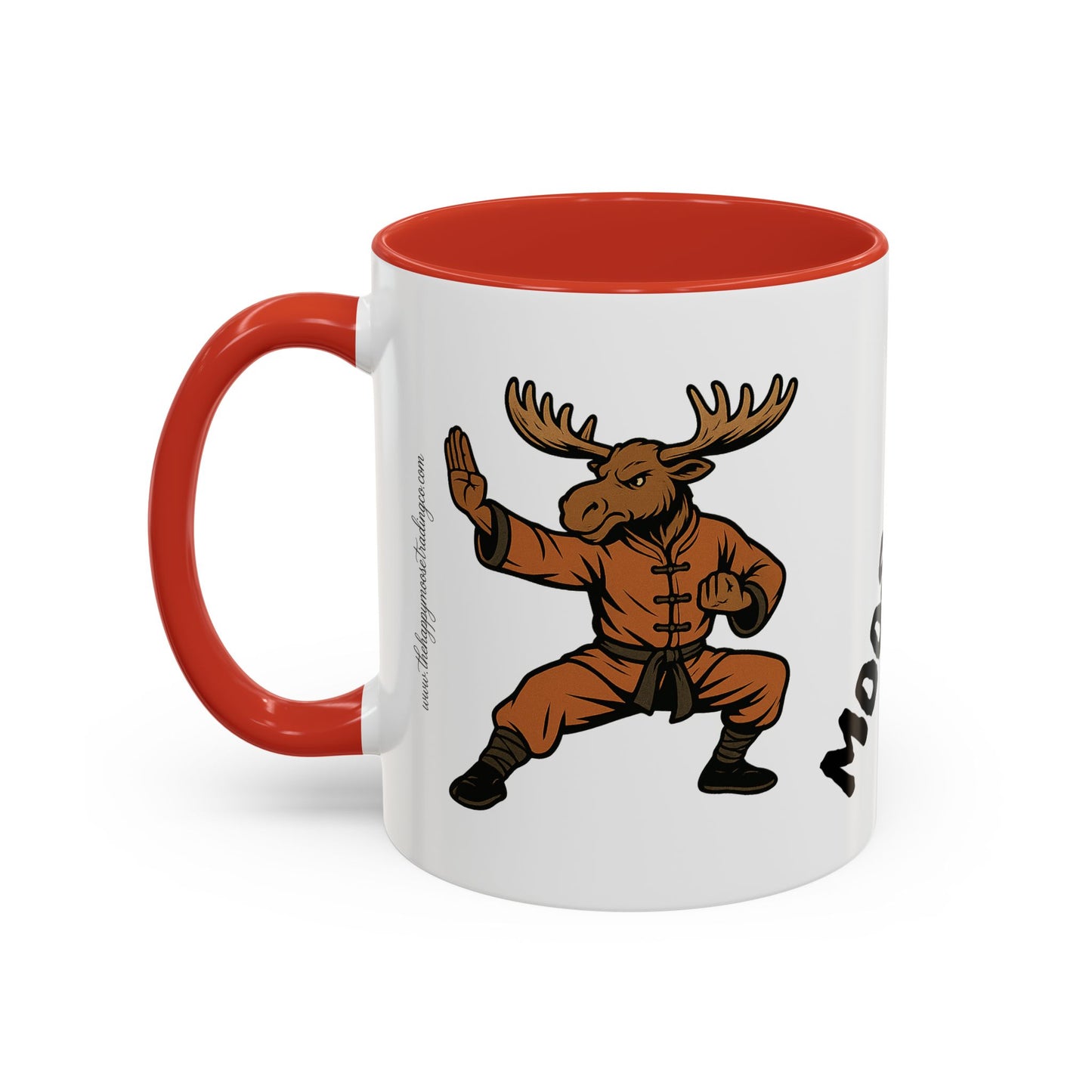Moose Lee Martial Arts Accent Coffee Mug — Funny Moose Kung Fu 11/15oz