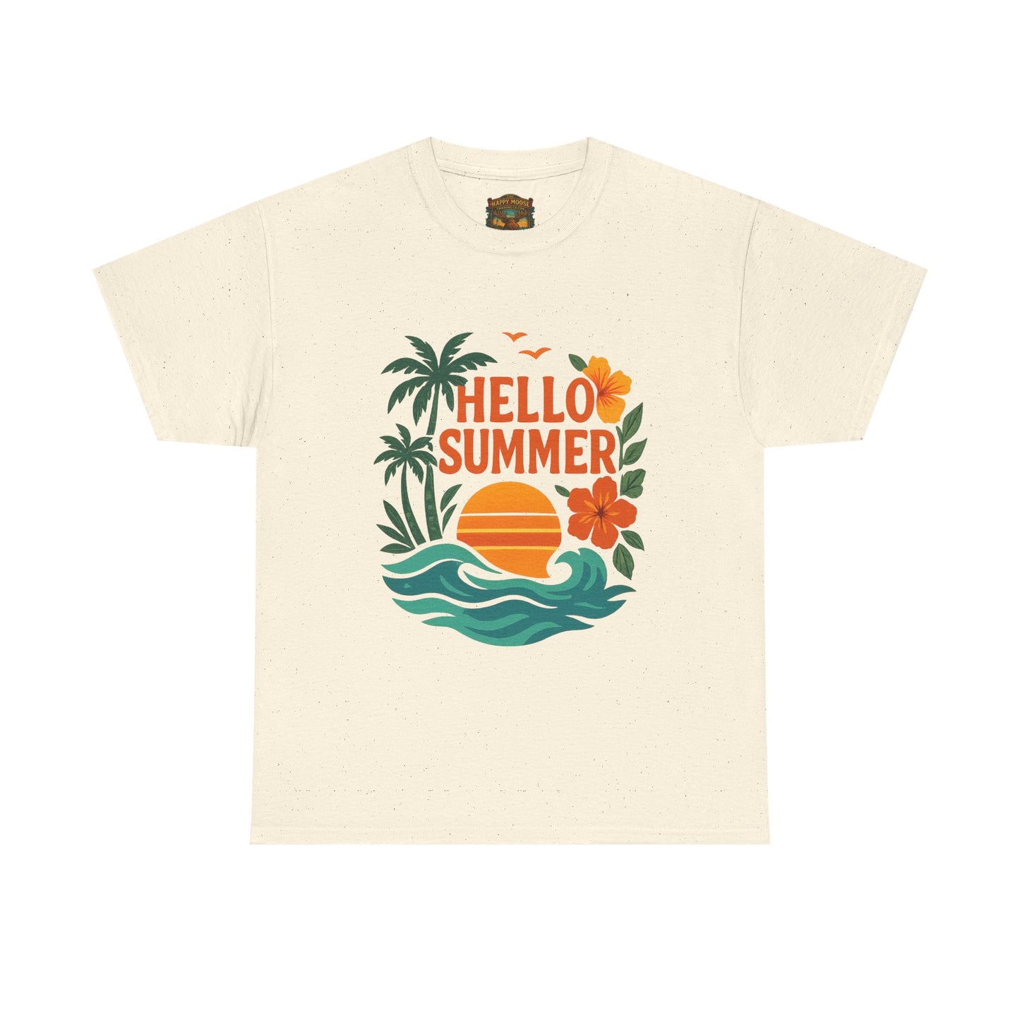 Hello Summer T-Shirt | Sunshine Text Graphic, Summer Vibes Tee