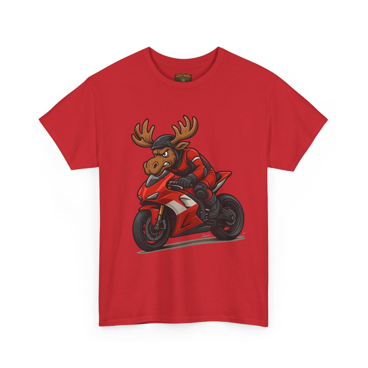 Motorcycle Moose T-Shirt — Funny Biker Graphic Tee