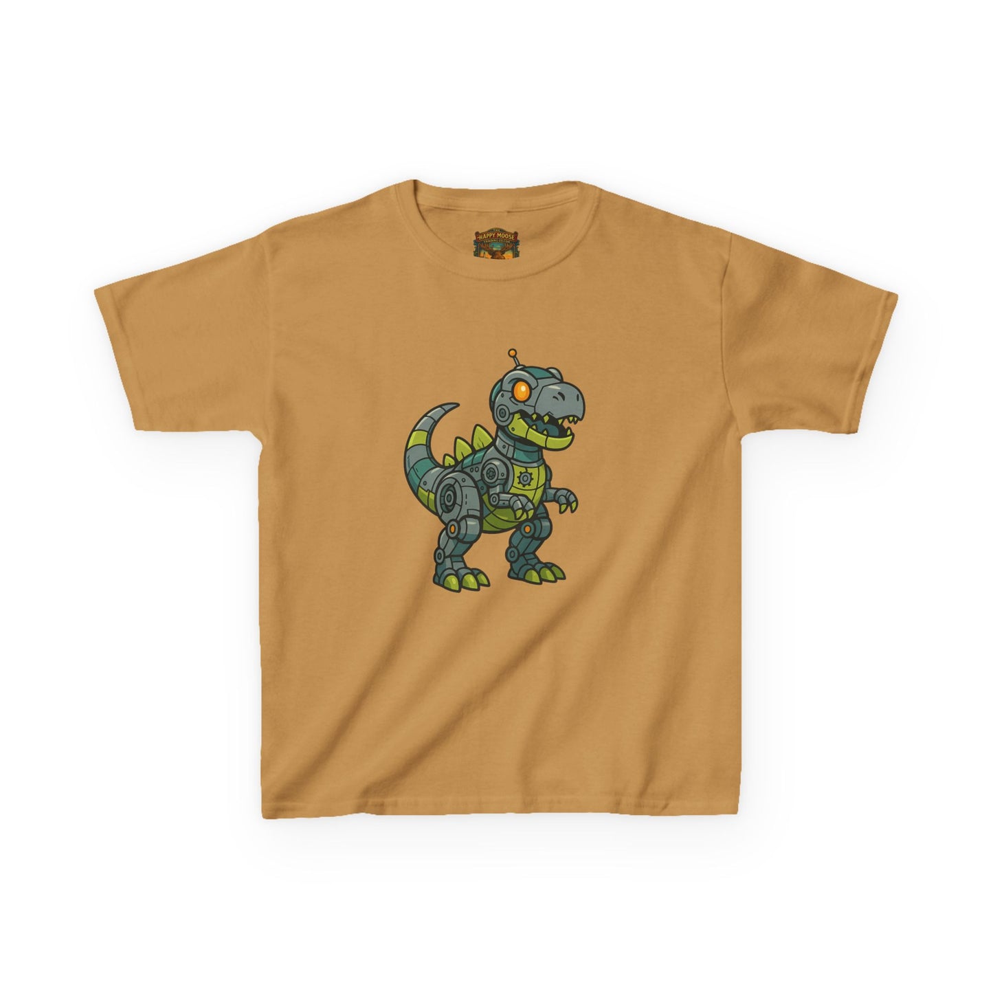 Kids Robot Dinosaur T‑Shirt — Cute Mech T‑Rex Graphic Tee for Boys & Girls