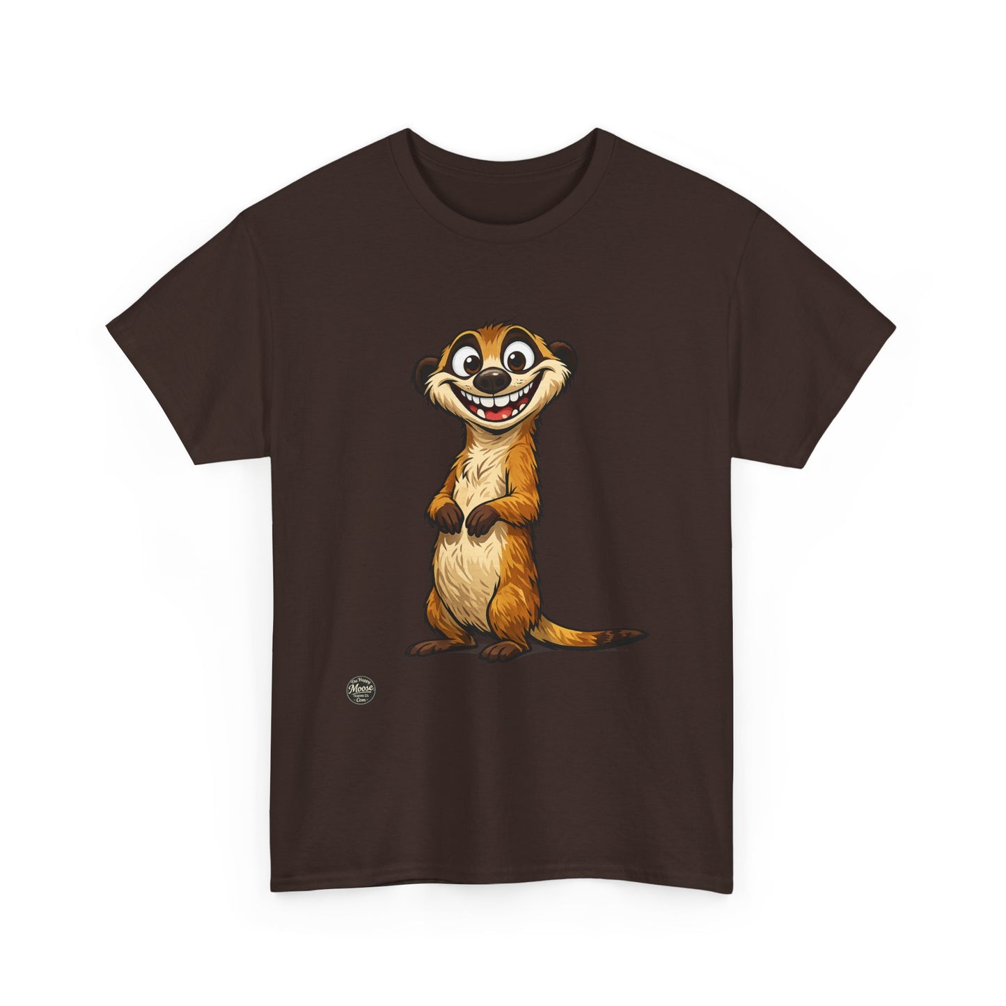 Meerkat Cute Cartoon T-Shirt — Playful Wildlife Tee