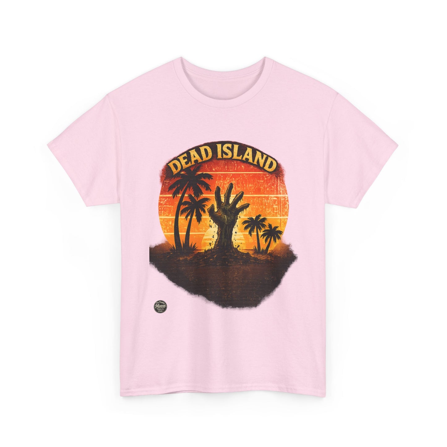 Dead Island Sunset Tee — Zombie Palm Tree Graphic T-Shirt