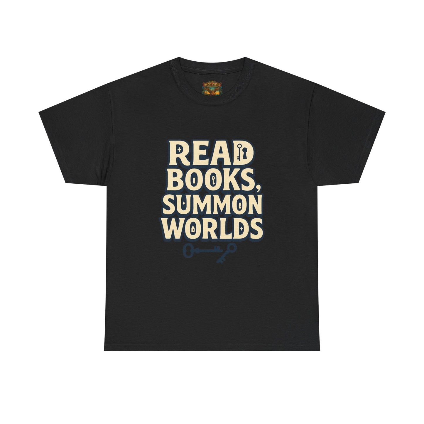 Read Books Summon Worlds T-Shirt — Literary Fantasy Book Lover Tee