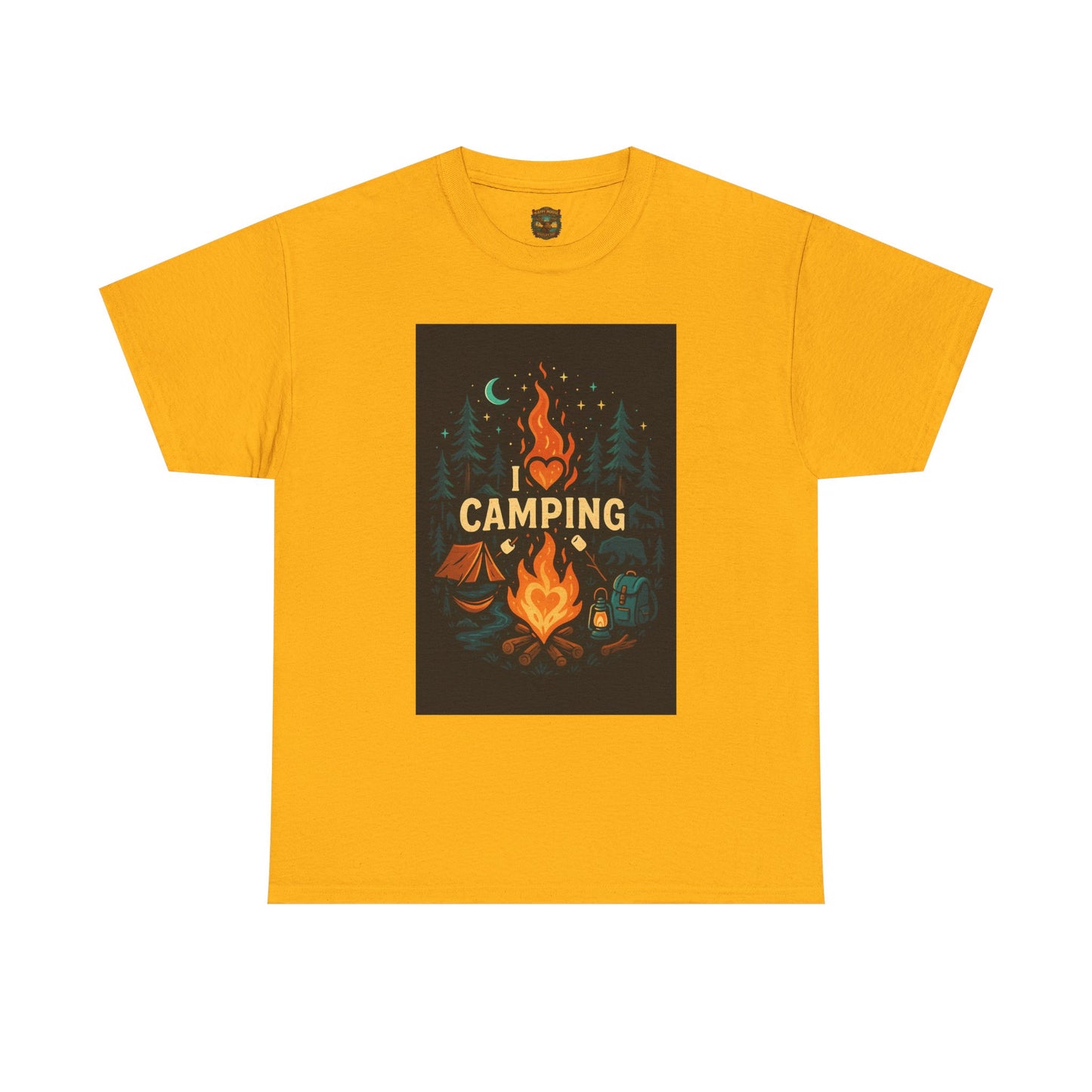 Camping Campfire Graphic Tee | Outdoor Adventure Shirt
