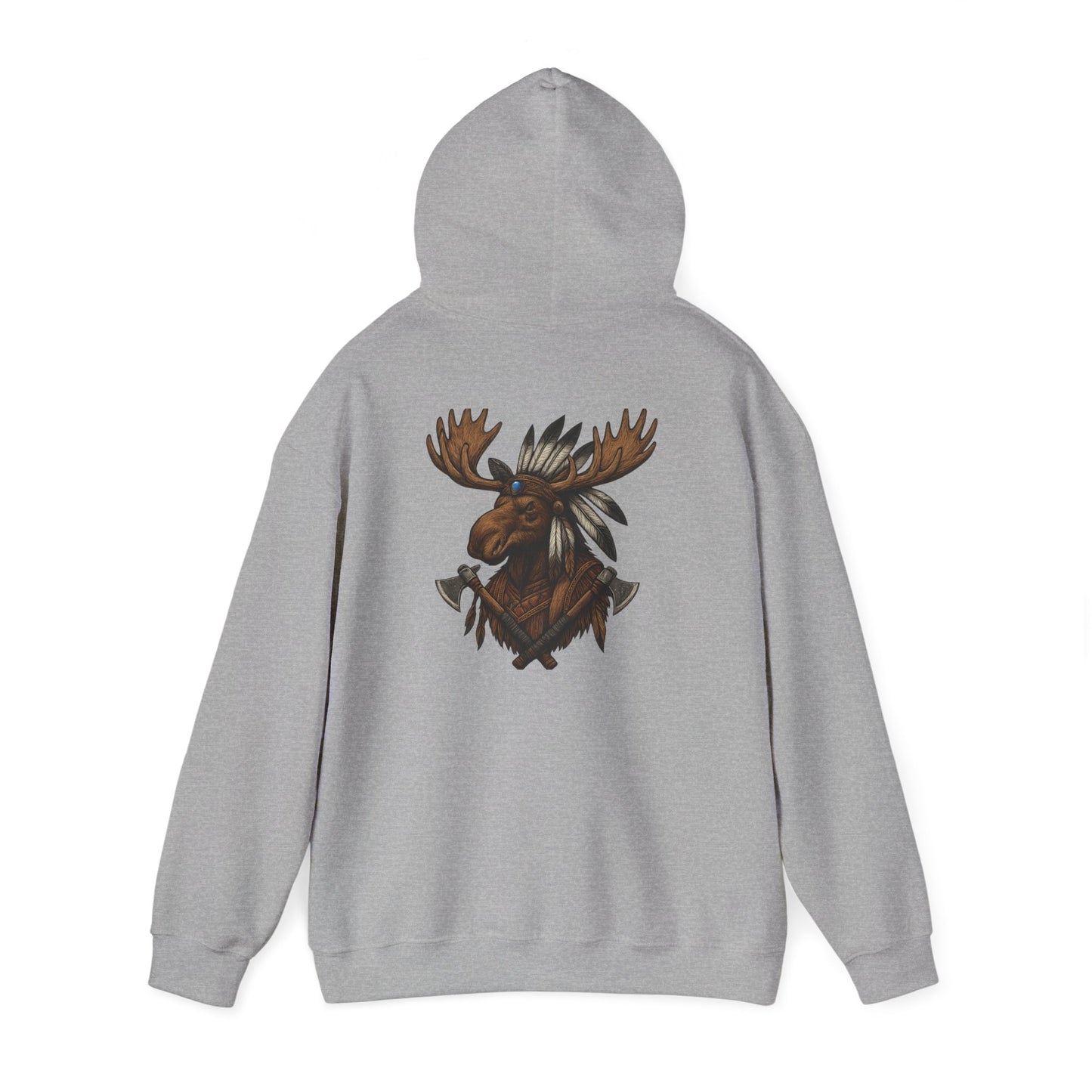 Indian Warrior Moose Hoodie