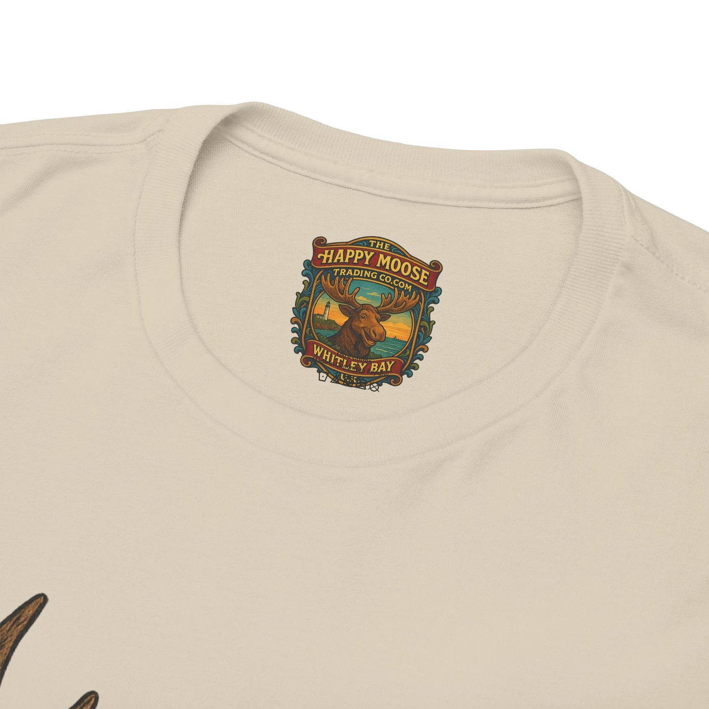 Horror Moose Skull Tee — Creepy Dripping Monster Head Graphic T-Shirt