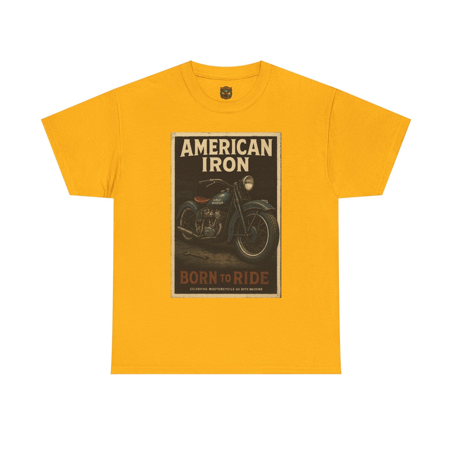 American Iron Motorcycle Poster Tee | Born to Ride