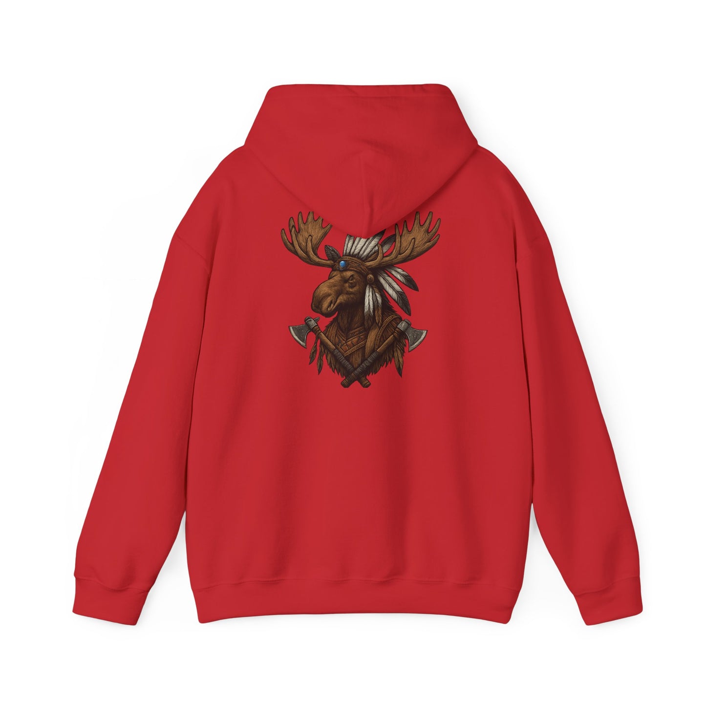 Indian Warrior Moose Hoodie