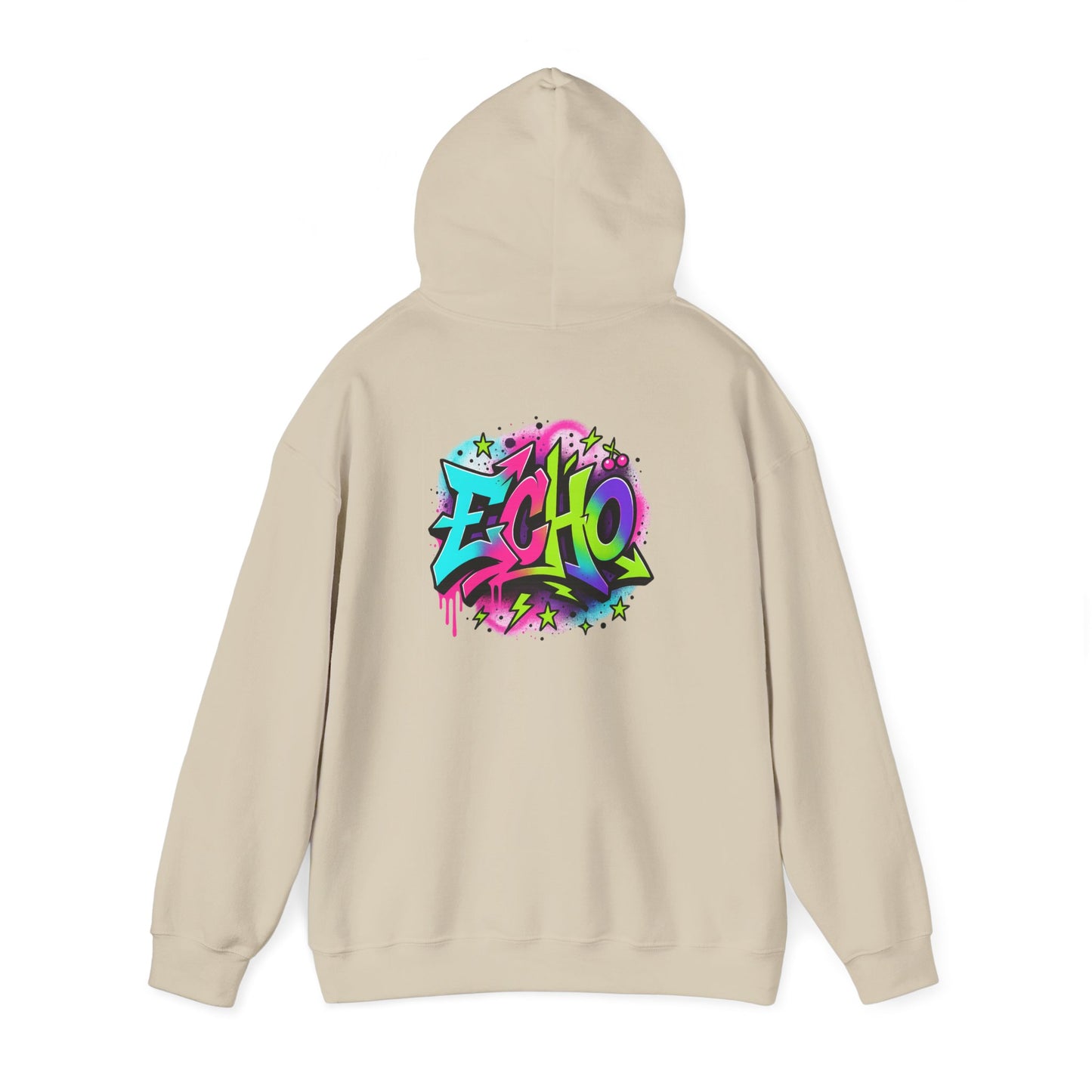 Echo Graffiti Hoodie — Colorful Street Art Pullover