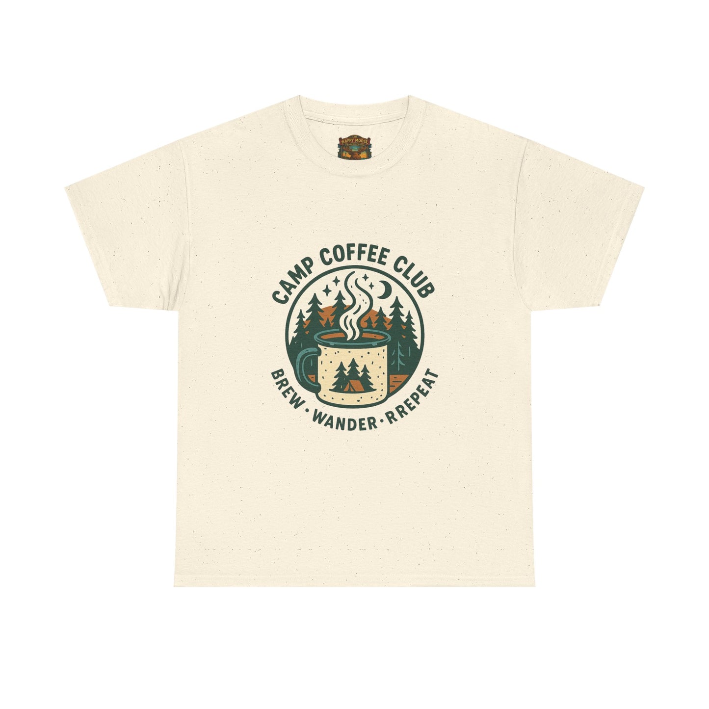 Camp Coffee T-Shirt — 'CAMP COFFEE' Retro Outdoor Tee