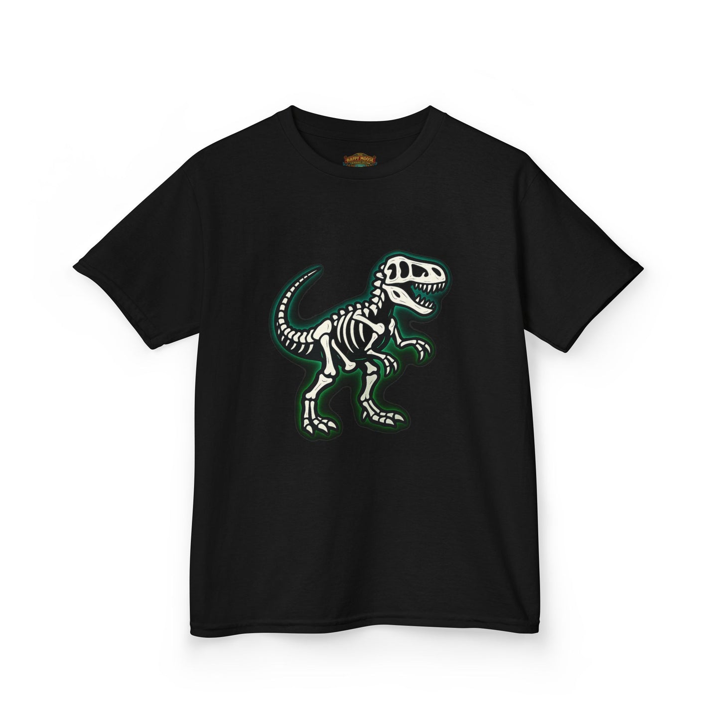 Kids T-Shirt — Dino Skeleton Graphic Tee for Boys & Girls