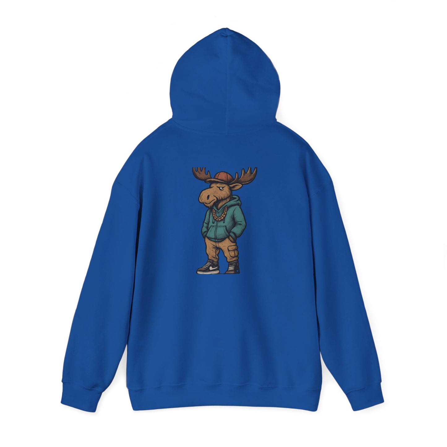 Moose Hoodie — Casual Streetwear Graphic Pullover
