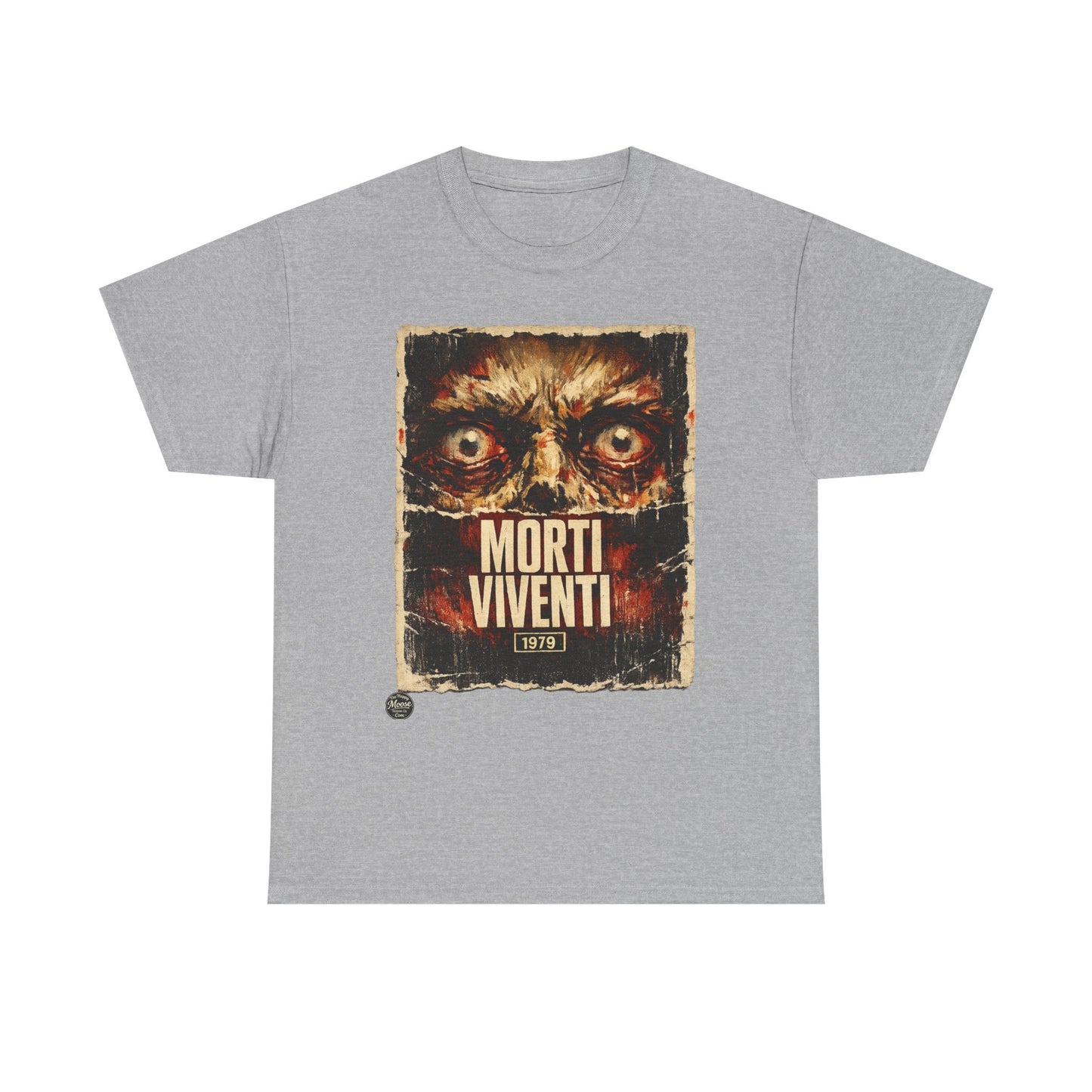 Zombie Horror Poster Tee — "Morti Viventi" Graphic T‑Shirt  EZ001
