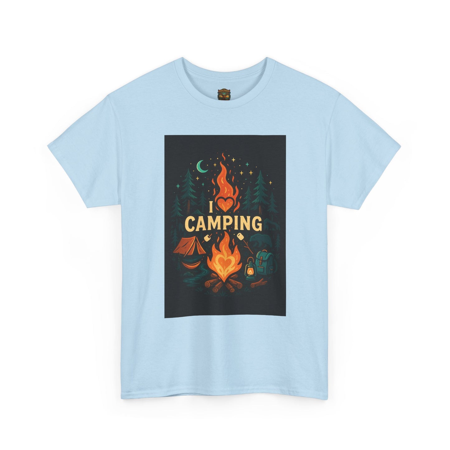 Camping Campfire Graphic Tee | Outdoor Adventure Shirt