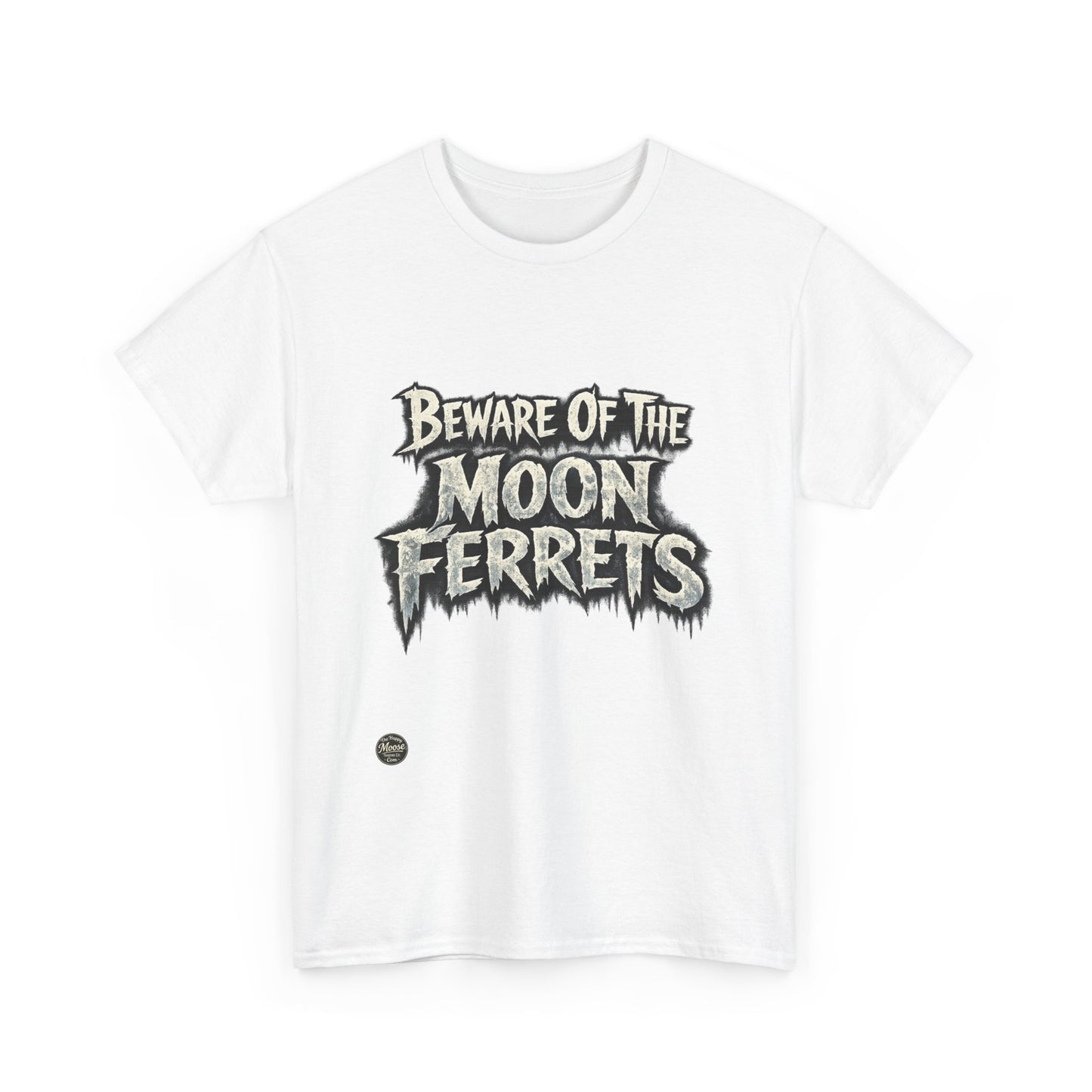 Beware of the Moon Ferrets T-Shirt — Cute Spooky Ferret Graphic Tee