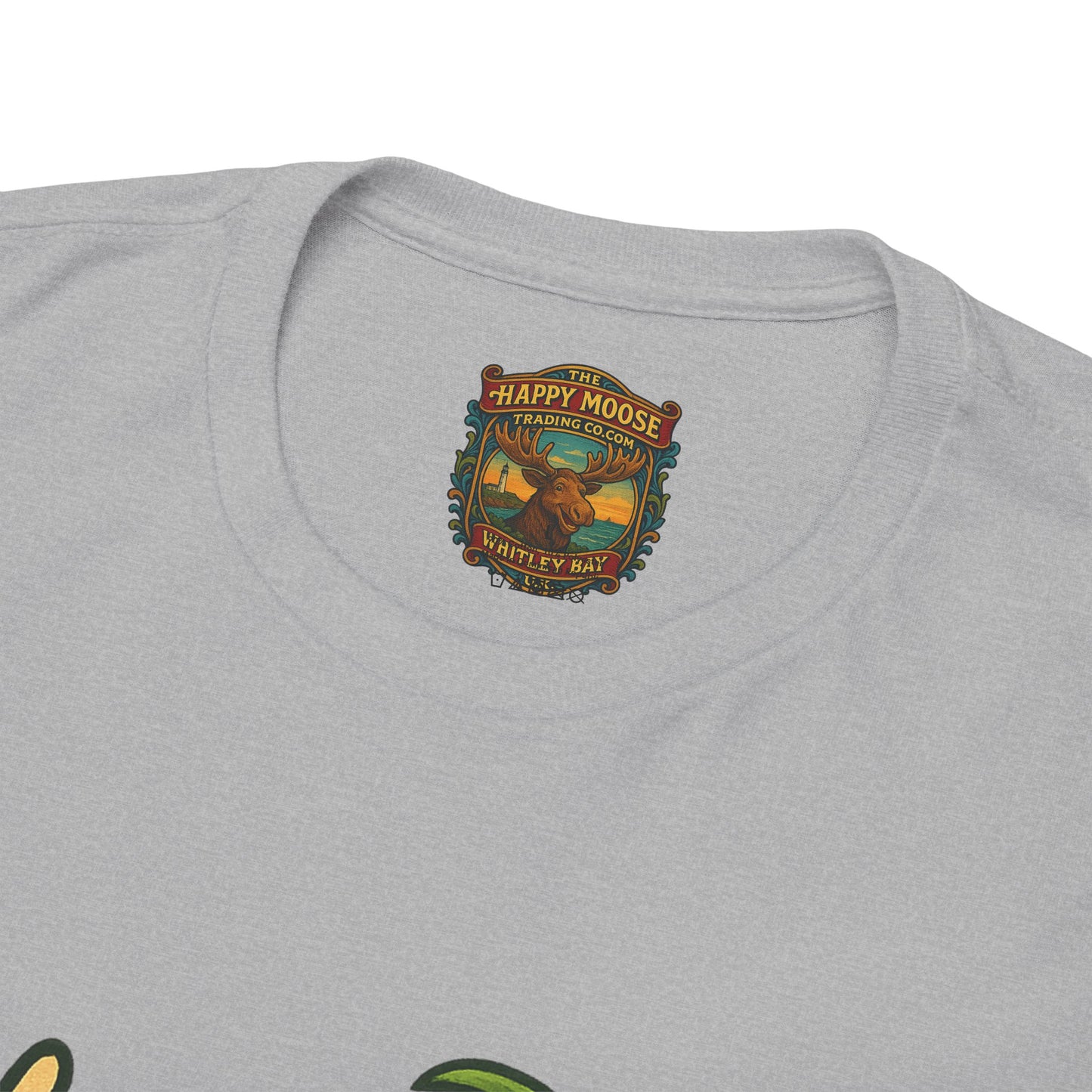 Moose Beach Vacation T-Shirt — Relaxing Tropical Moose Graphic Tee