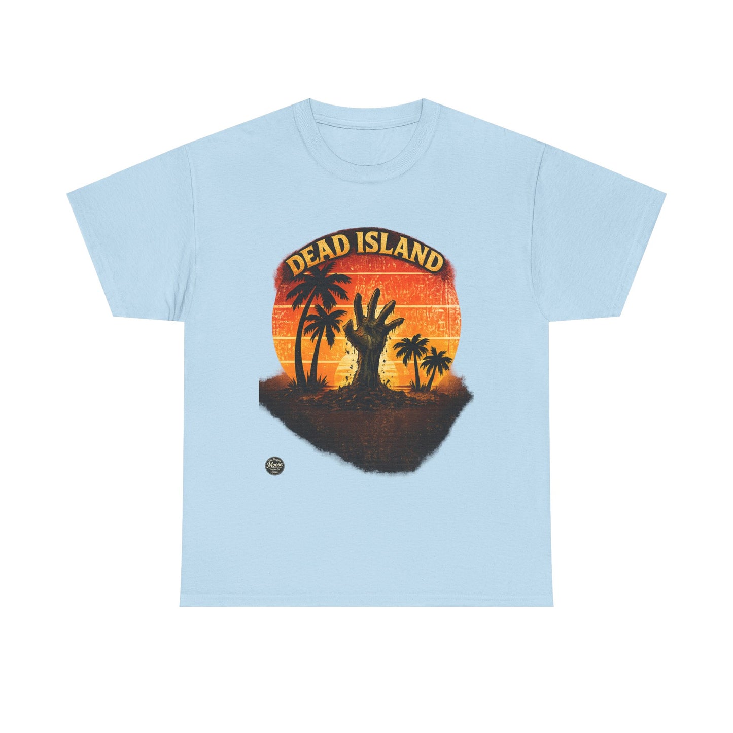 Dead Island Sunset Tee — Zombie Palm Tree Graphic T-Shirt
