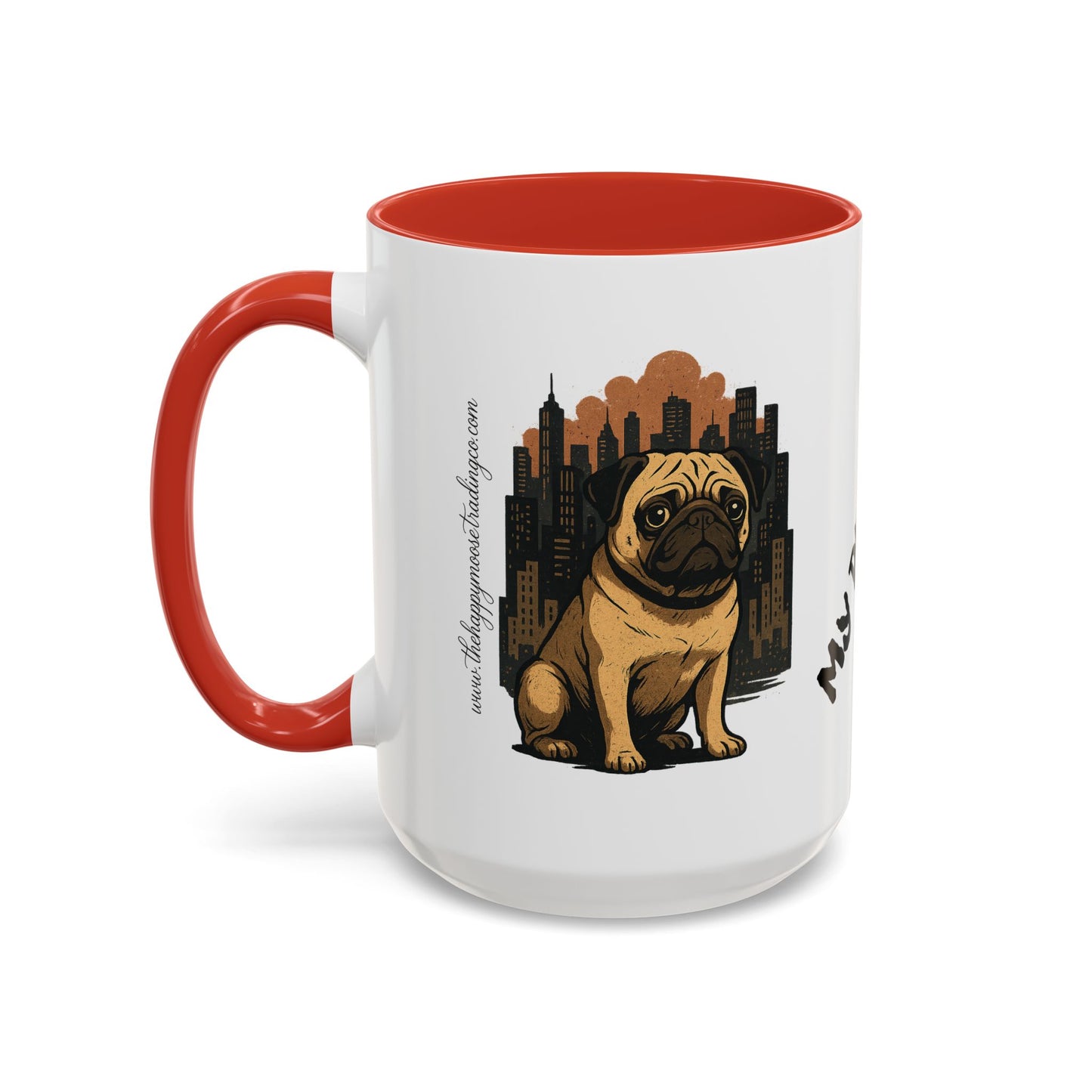 My Pug Mug Coffee Mug — Rustic Mountain Sunset Design