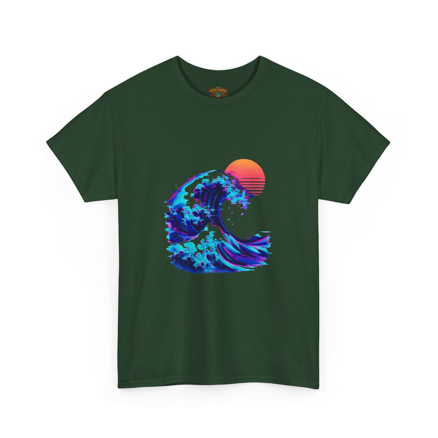 Wave Sunset T-Shirt — Retro Ocean Wave Graphic Tee