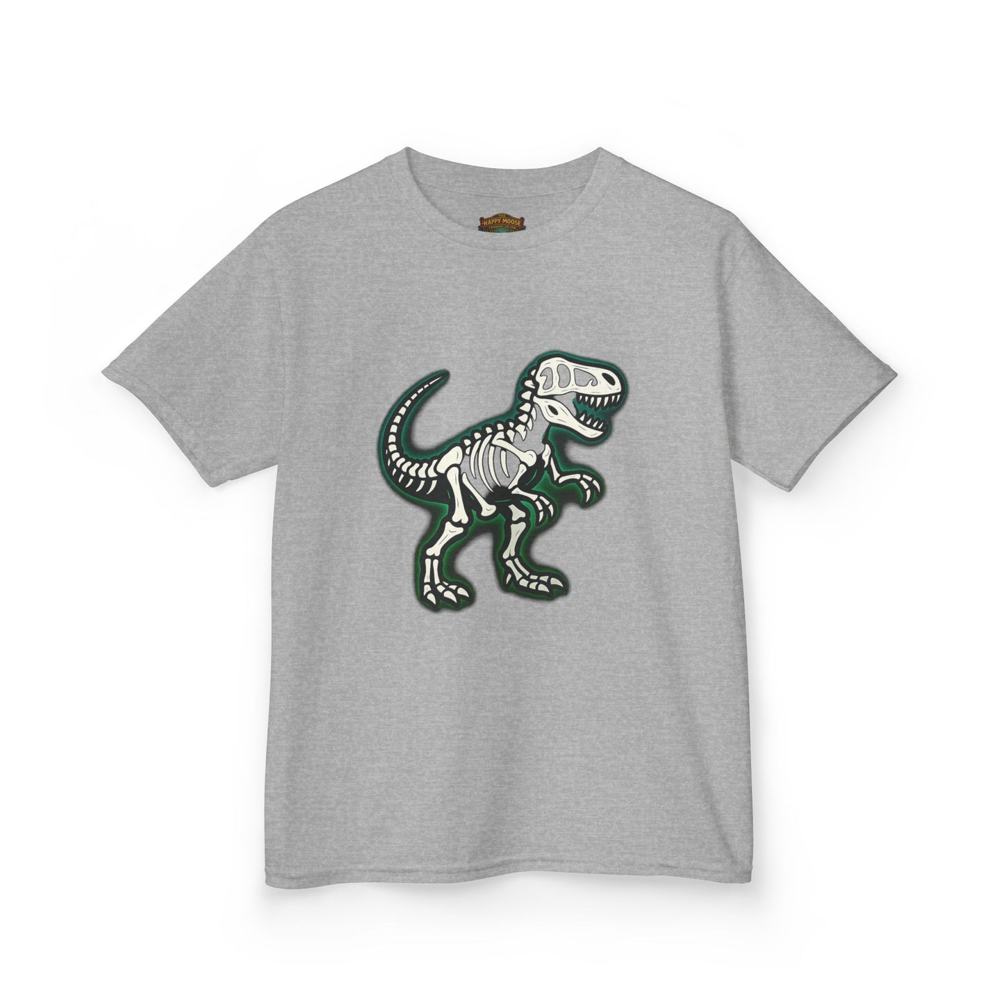 Kids T-Shirt — Dino Skeleton Graphic Tee for Boys & Girls