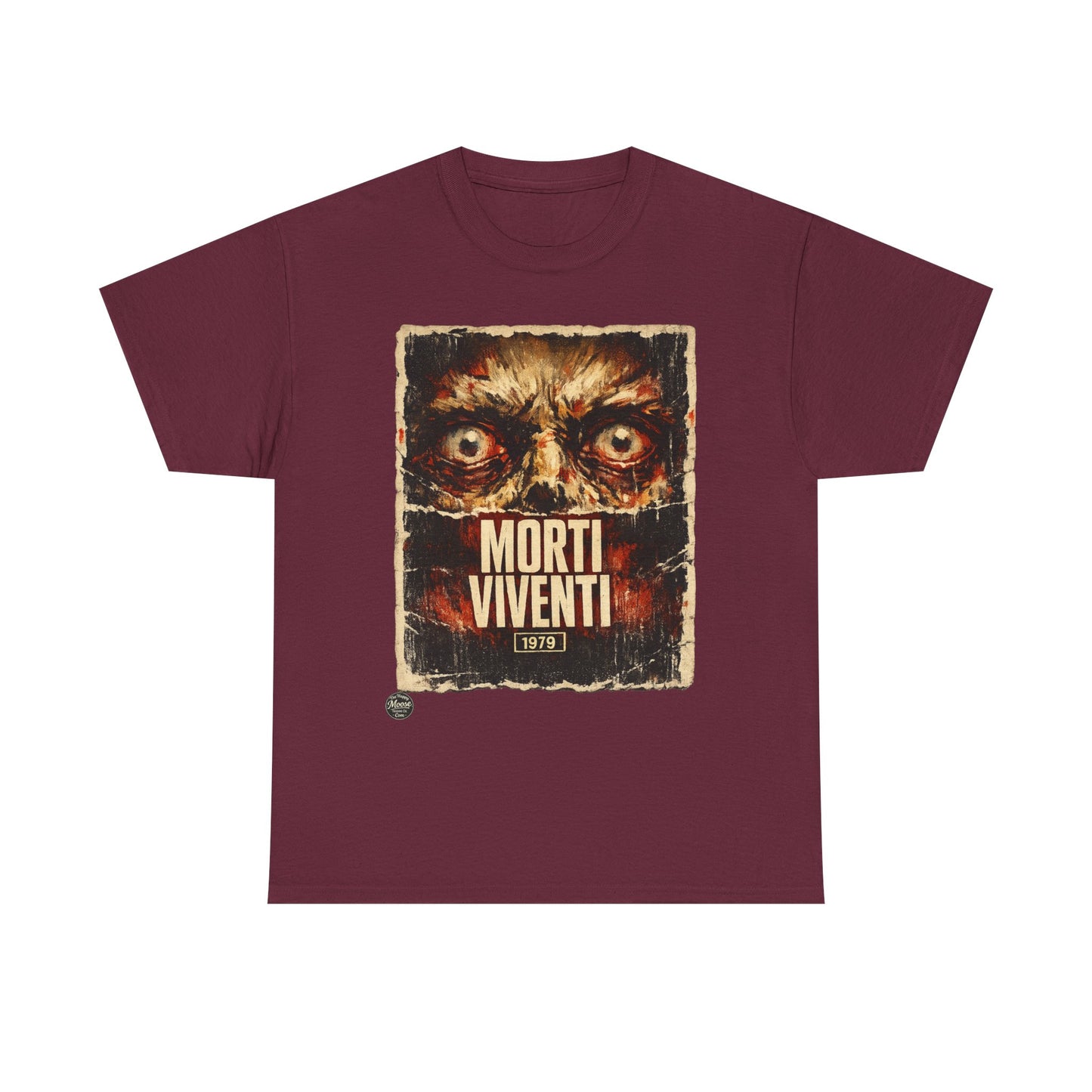 Zombie Horror Poster Tee — "Morti Viventi" Graphic T‑Shirt  EZ001