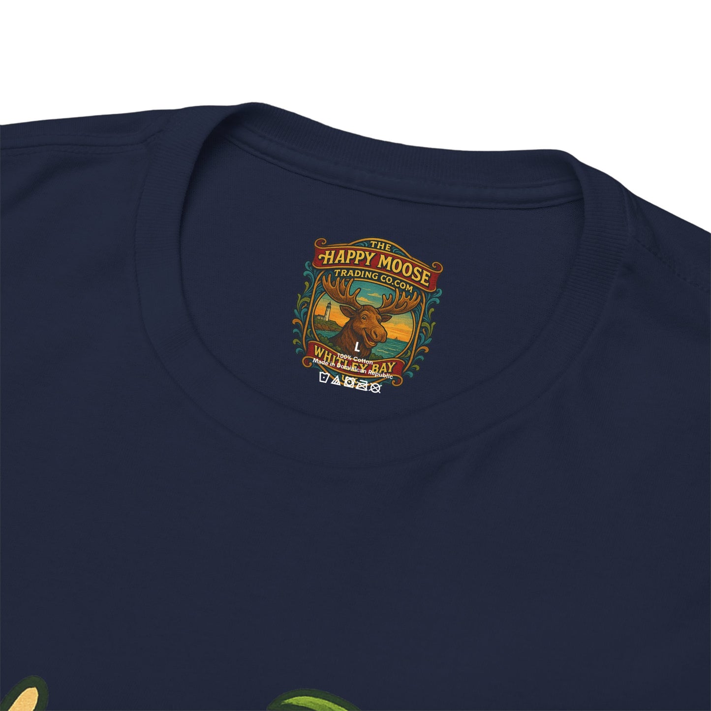 Moose Beach Vacation T-Shirt — Relaxing Tropical Moose Graphic Tee
