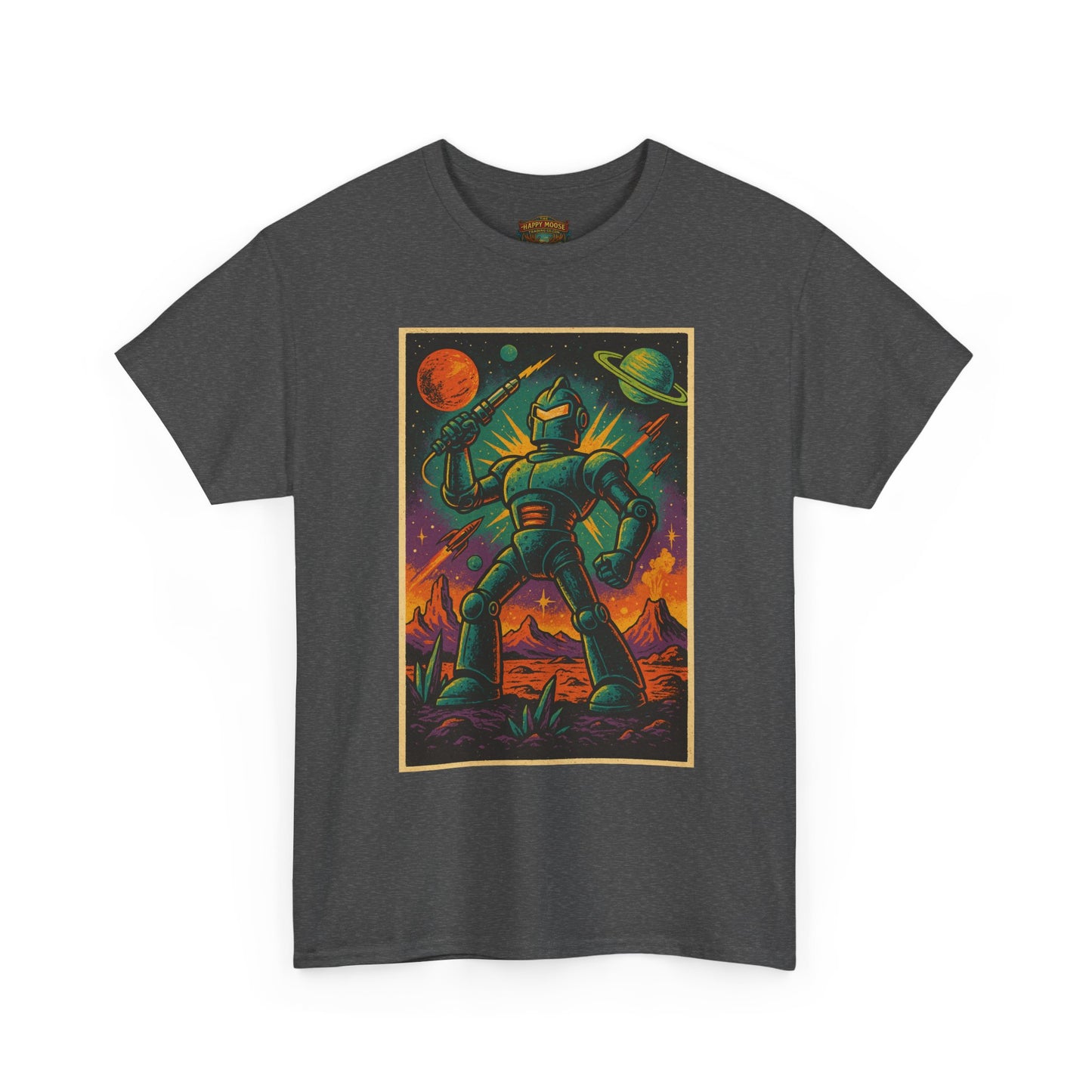 Space Robot T-Shirt | Retro Astronaut Droid Graphic Tee